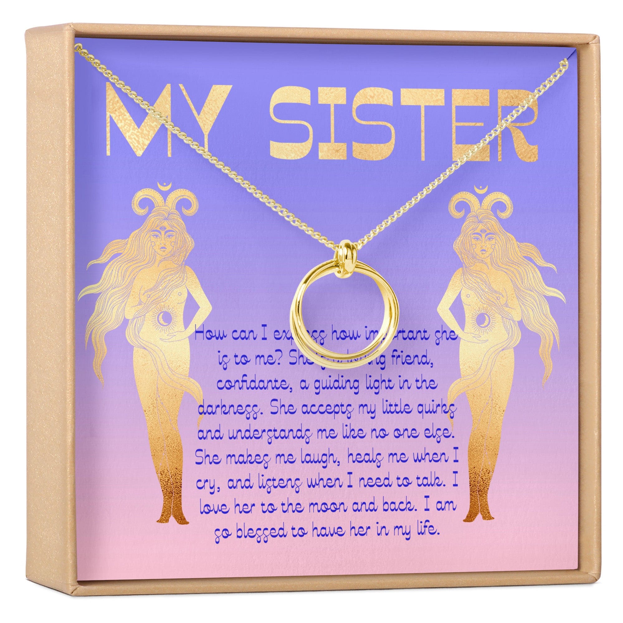 Sister Christmas - Heartfelt Card & Jewelry Gift Set