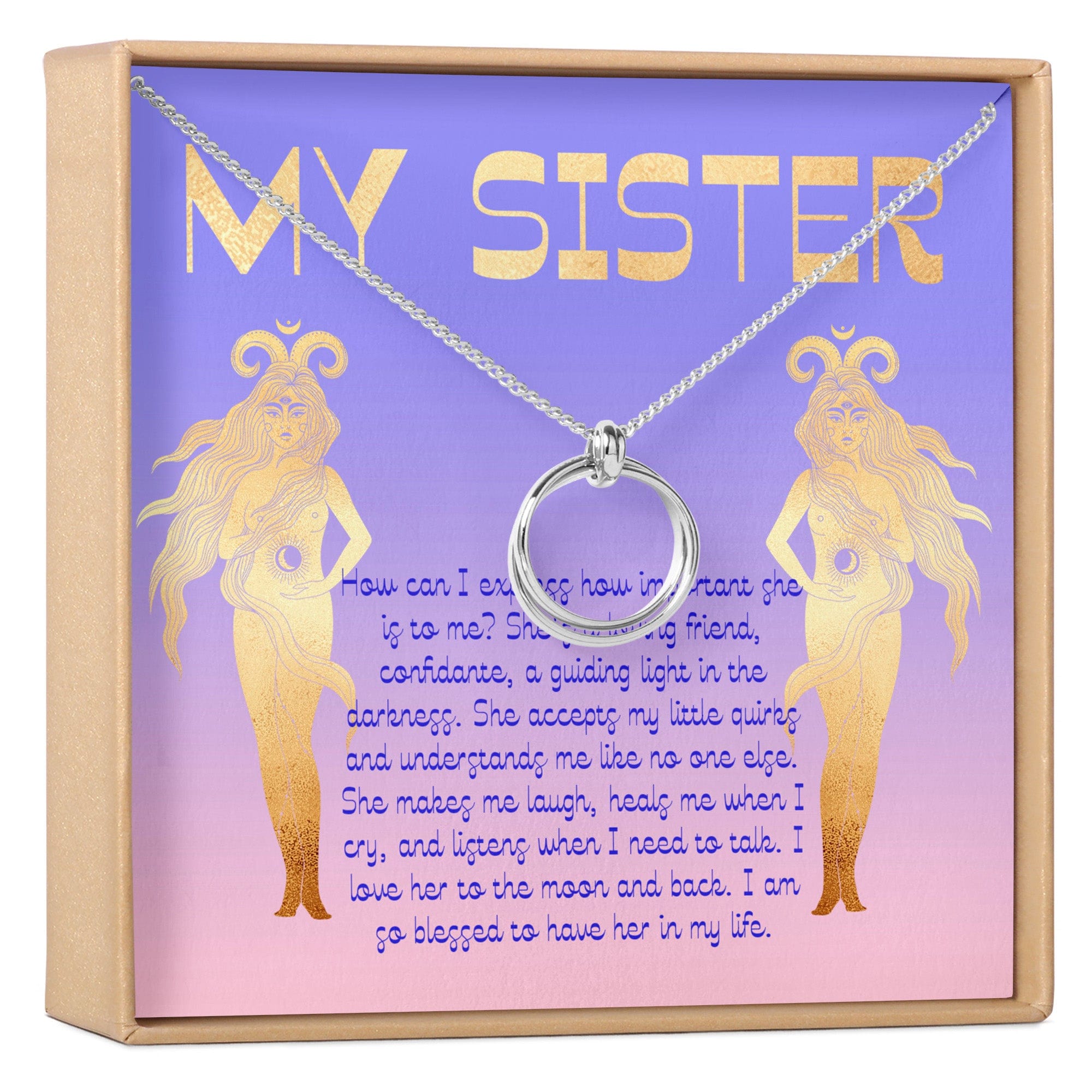 Sister Christmas - Heartfelt Card & Jewelry Gift Set