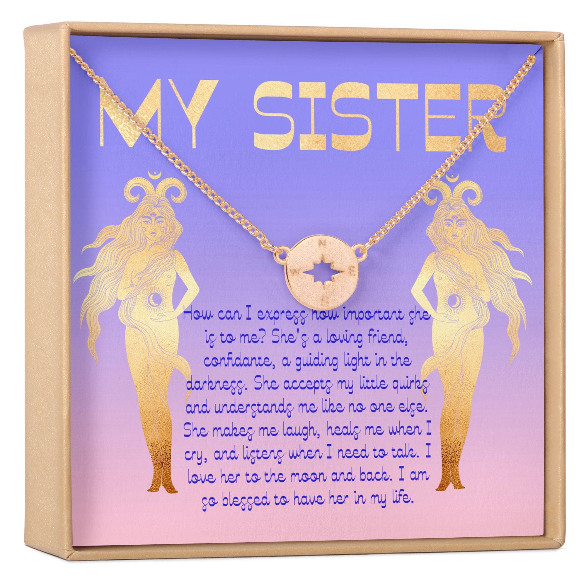 Sister Christmas - Heartfelt Card & Jewelry Gift Set