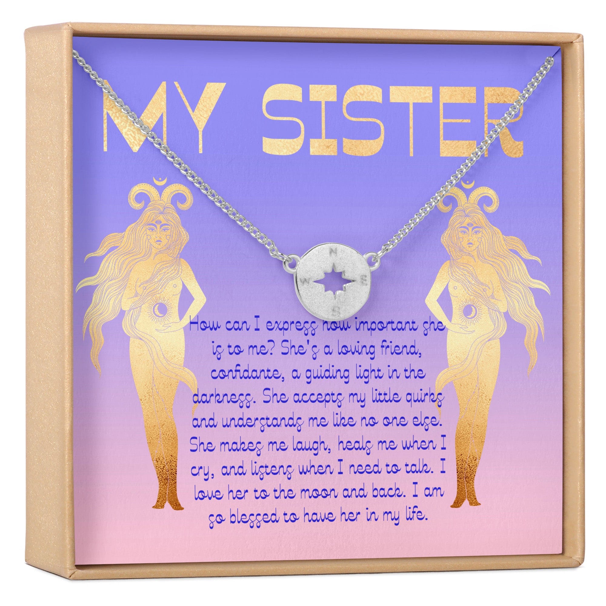 Sister Christmas - Heartfelt Card & Jewelry Gift Set
