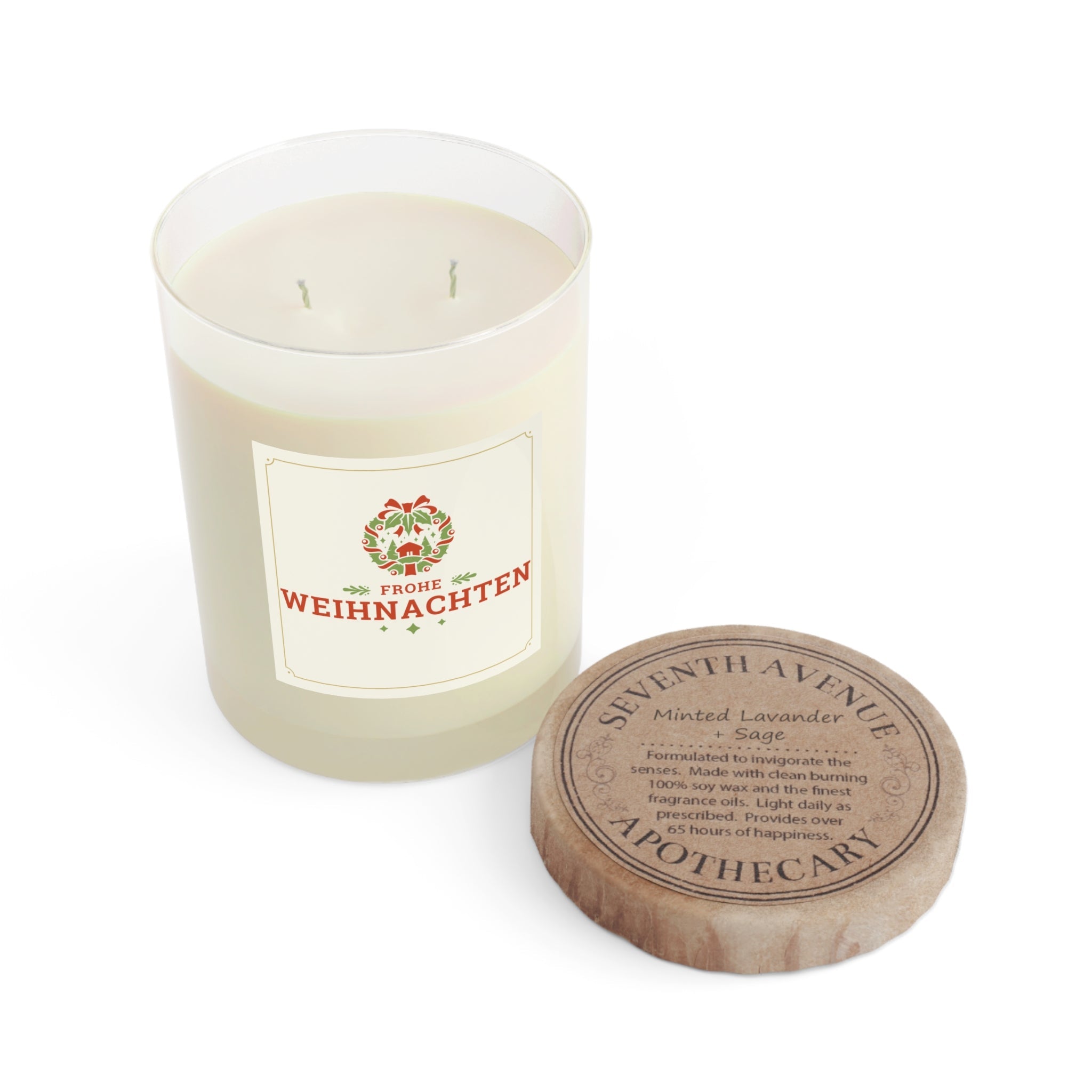 Frohe Weihnachten Scented Candle - German "Merry Christmas"
