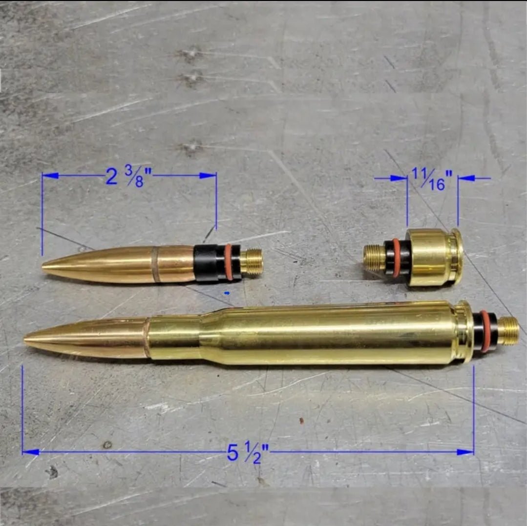 50 Cal BMG Bullet Tig Welding Back Cap Set