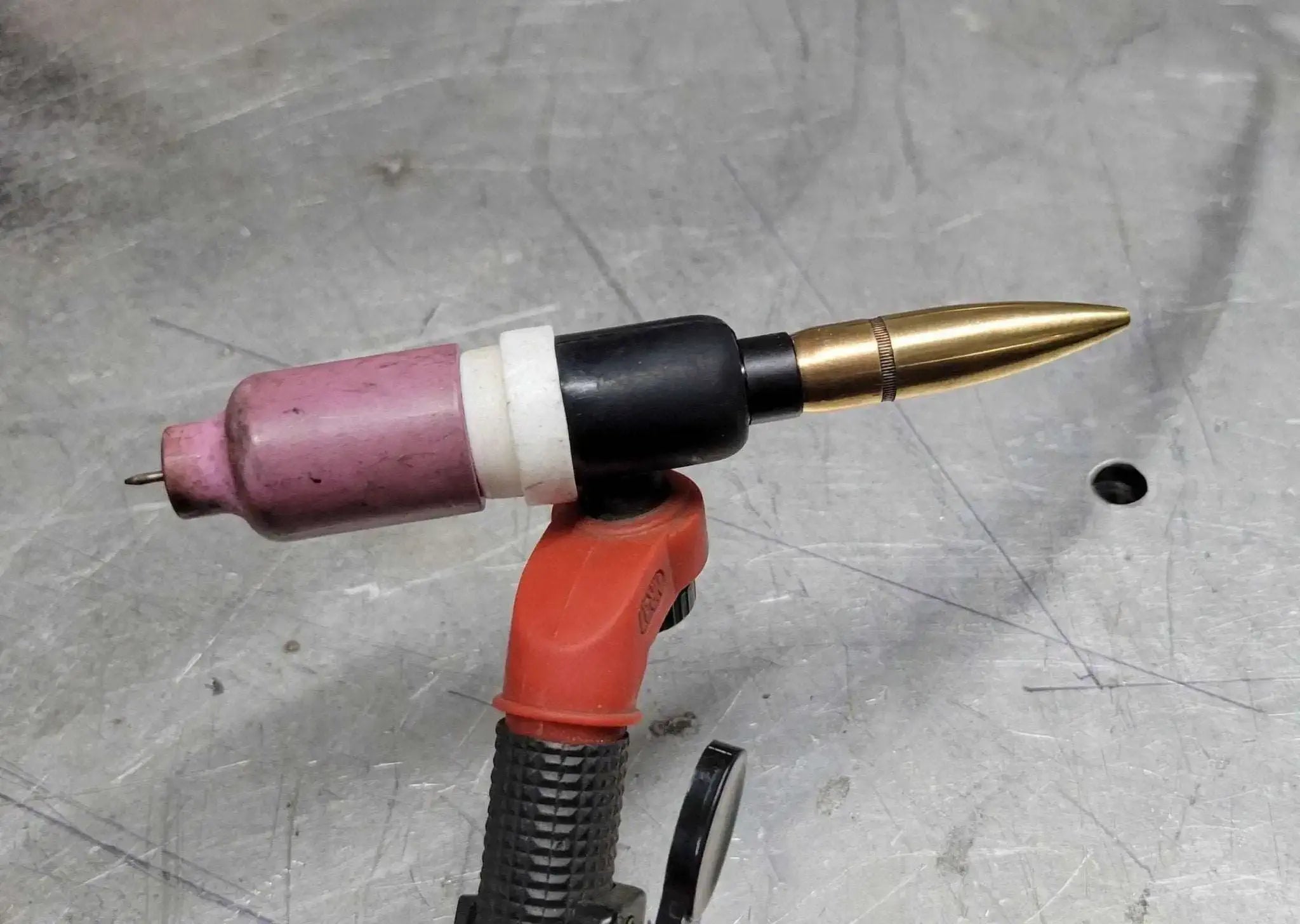50 Cal BMG Bullet Tig Welding Medium Back Cap