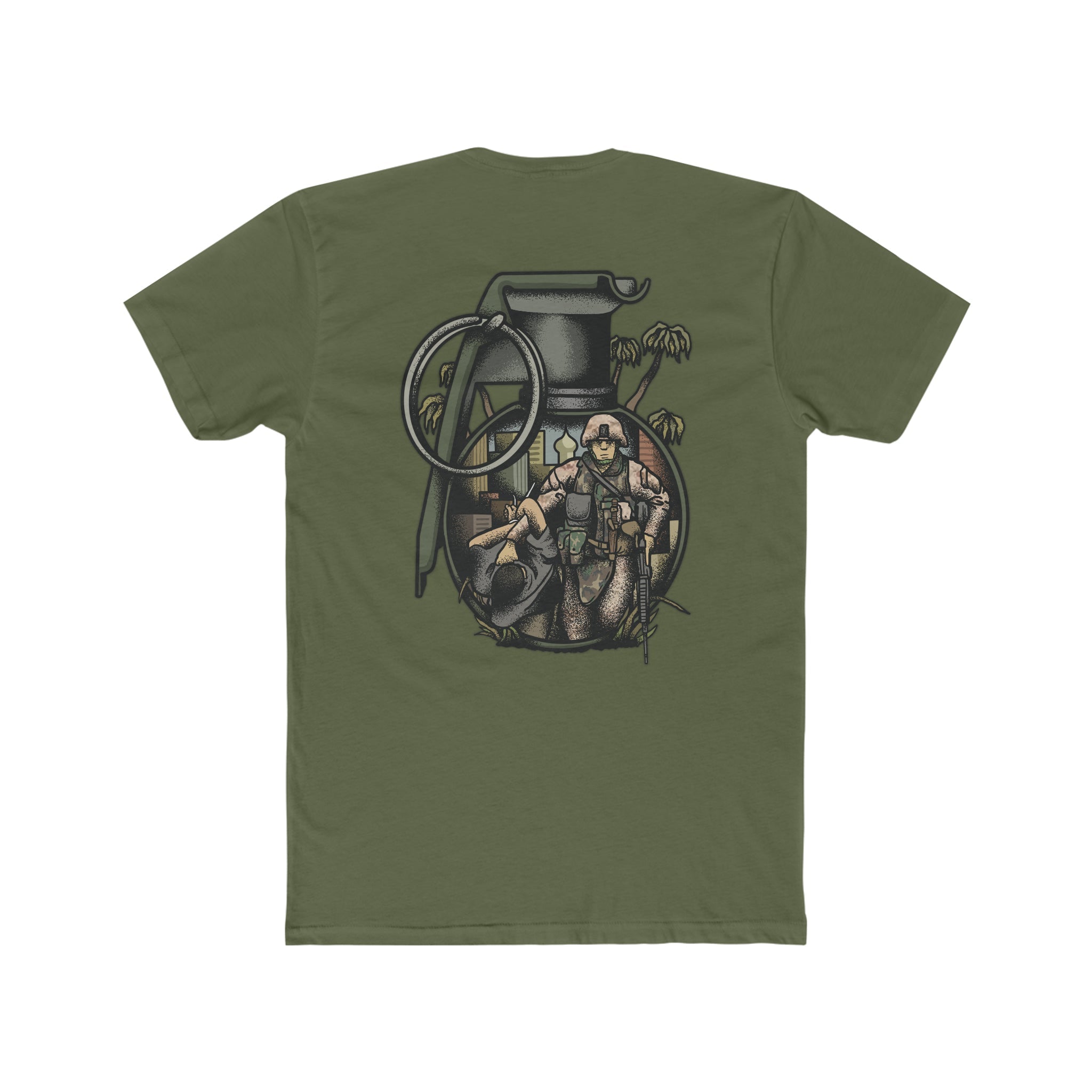 "No Better Friend, No Worse Enemy" Marine - Crew Tee
