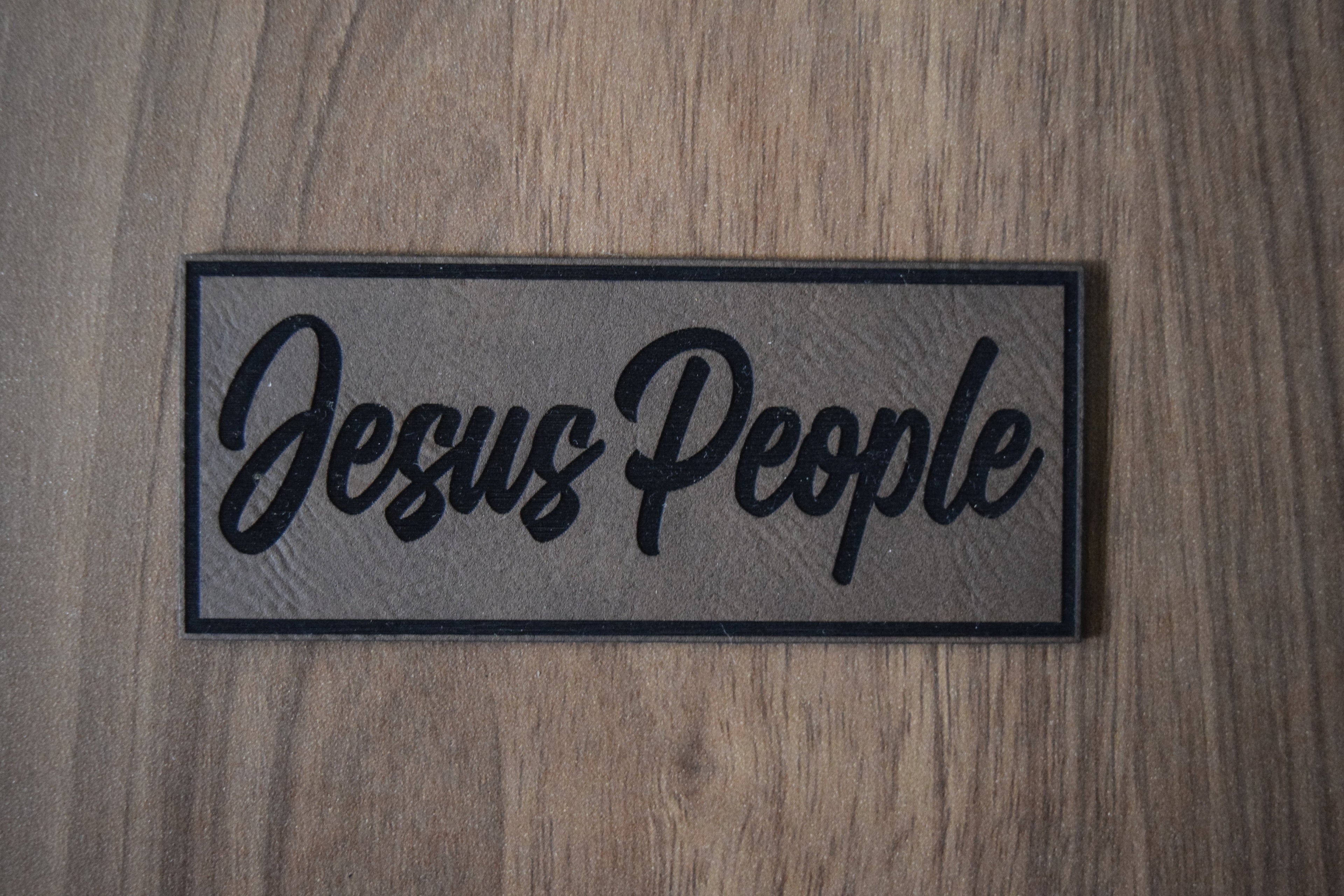 "Jesus People" Christian Leatherette Patch