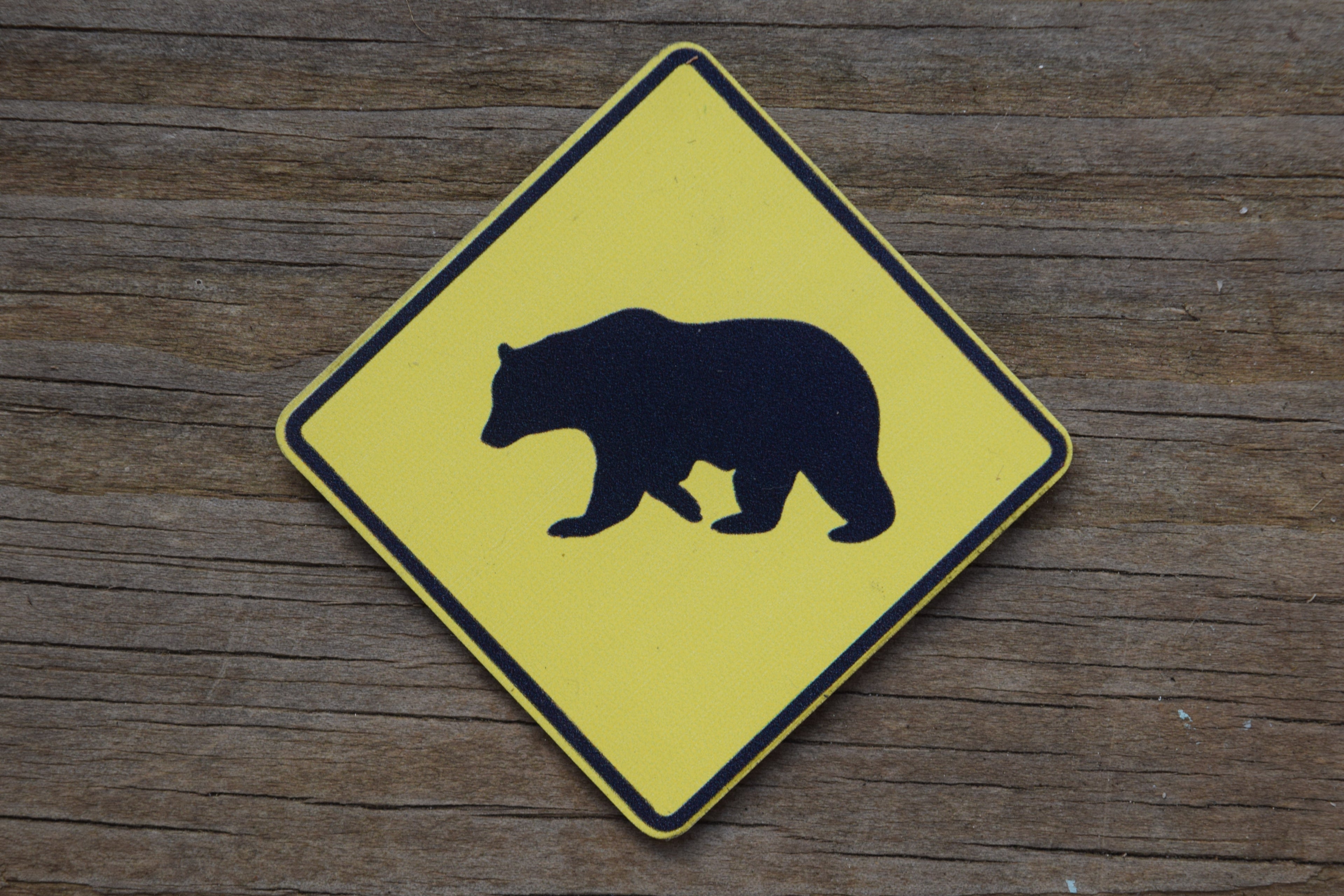 "Bear Crossing" UV Printed Patches