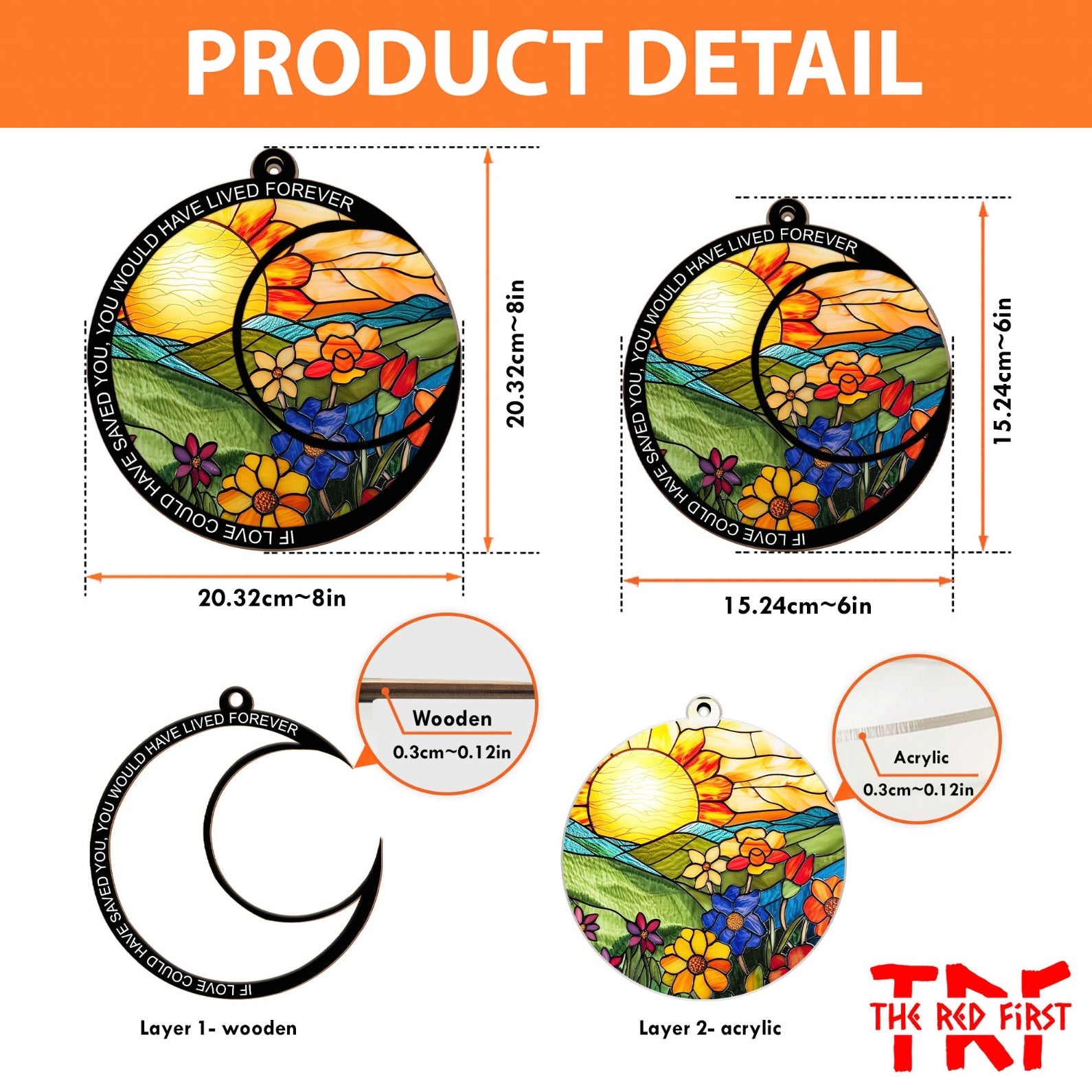 Once By My Side Forever In My Heart Suncatcher Ornament, Custom Photo Suncatchers, Gift For Family, Memorial Gift Ornament 681899