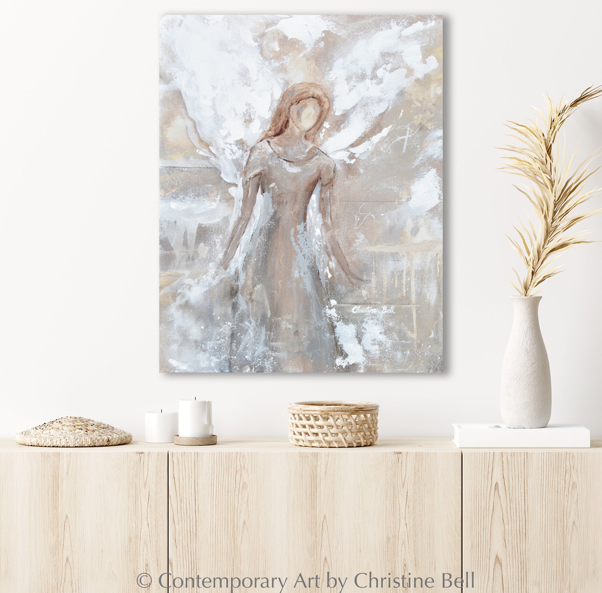 "Guiding Your Way" Giclee Canvas Print Angel