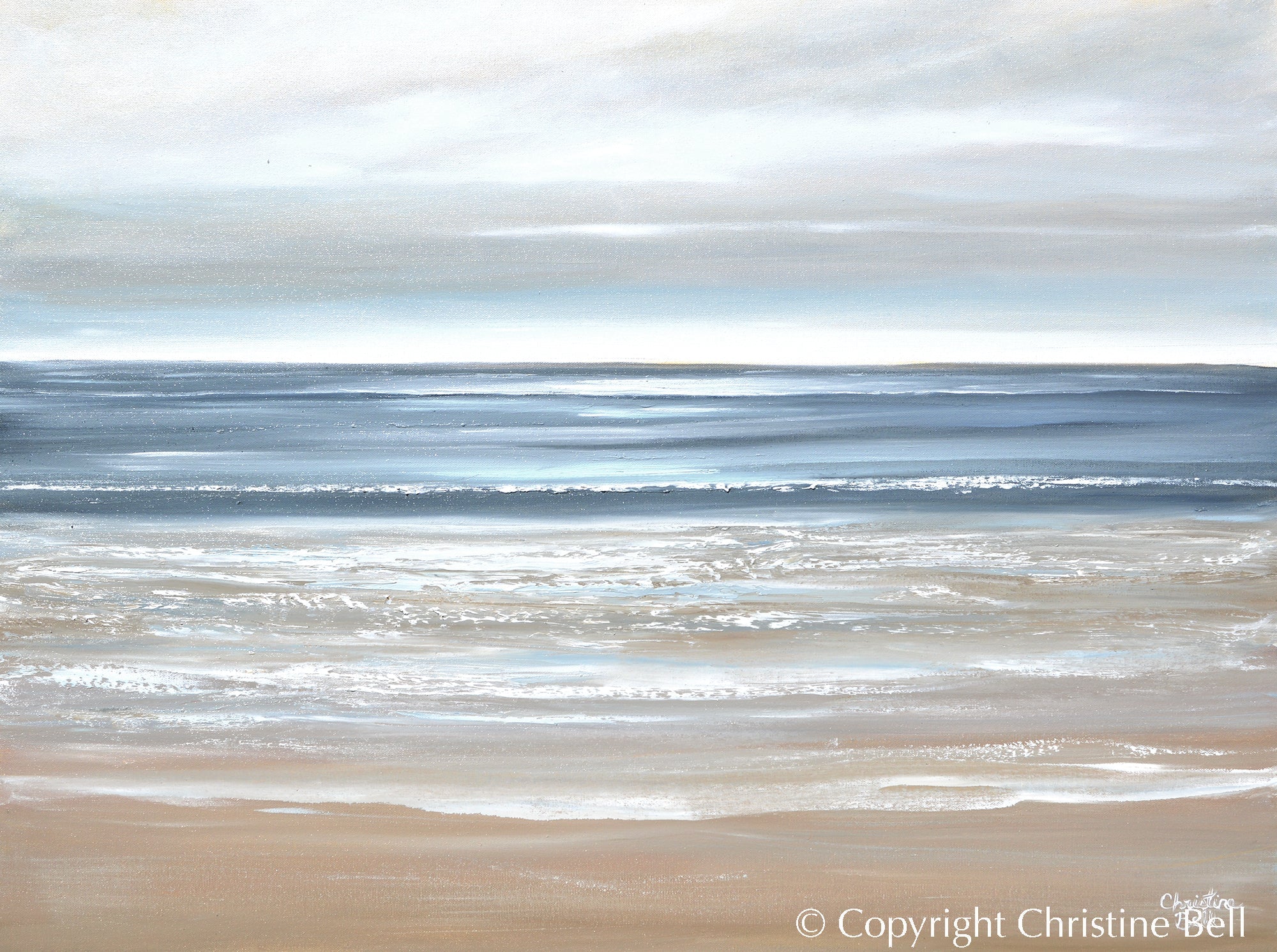 "Morning Tide" GICLÉE PRINT, Modern Coastal Ocean Seascape Painting