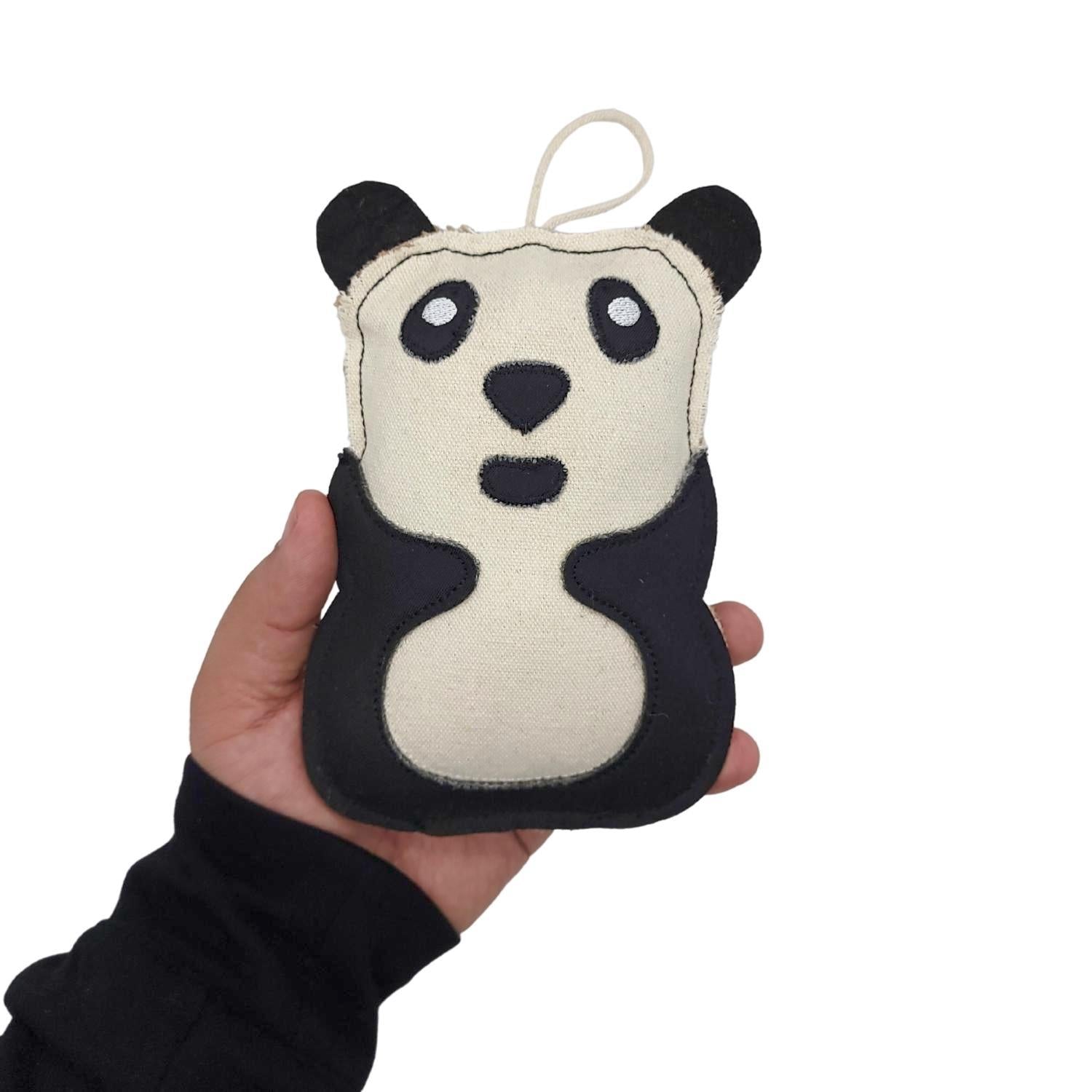 Canvas & Jute Panda-Shaped Dog Chew Toy – Durable, Safe and Non-Toxic