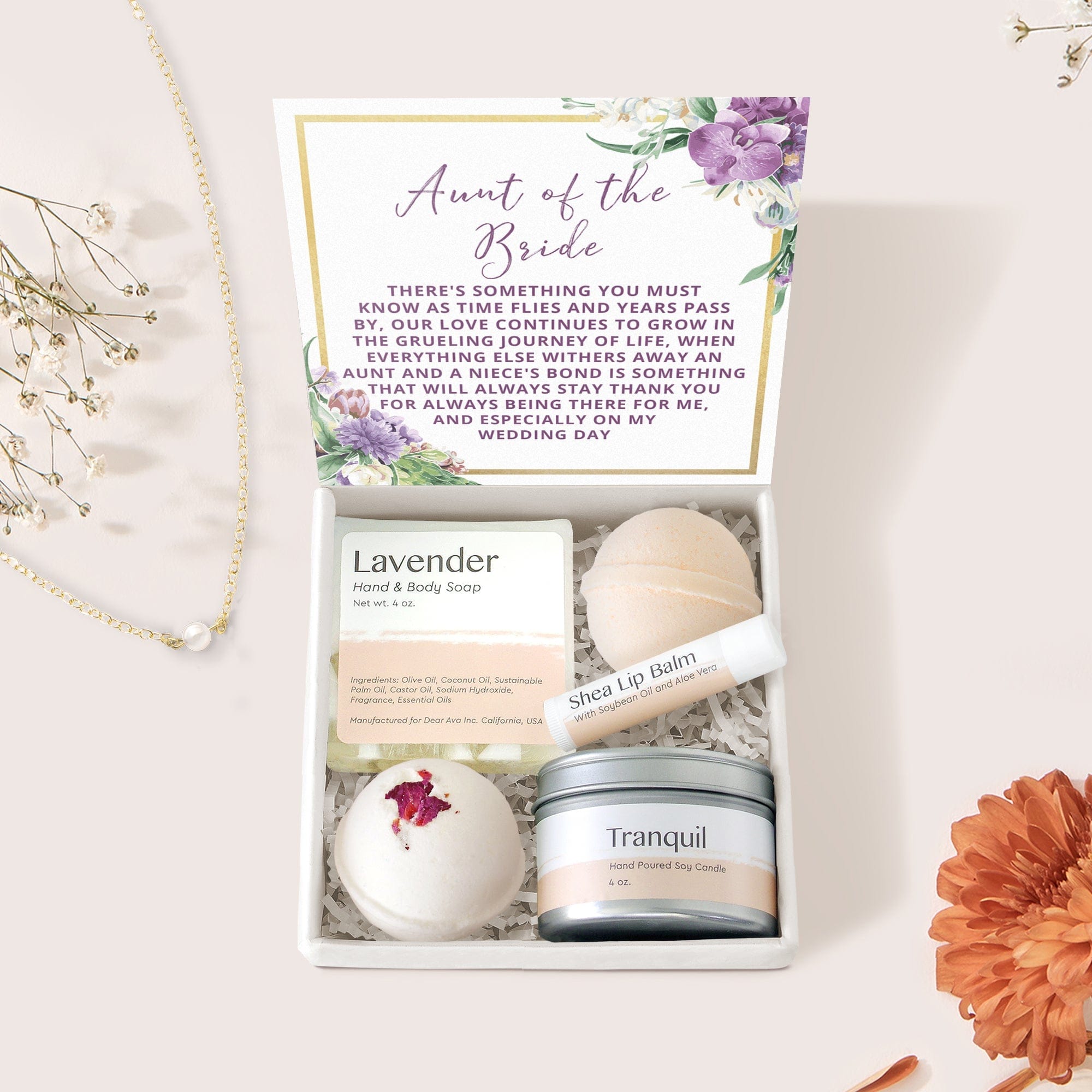 Aunt of the Bride Spa Gift Box