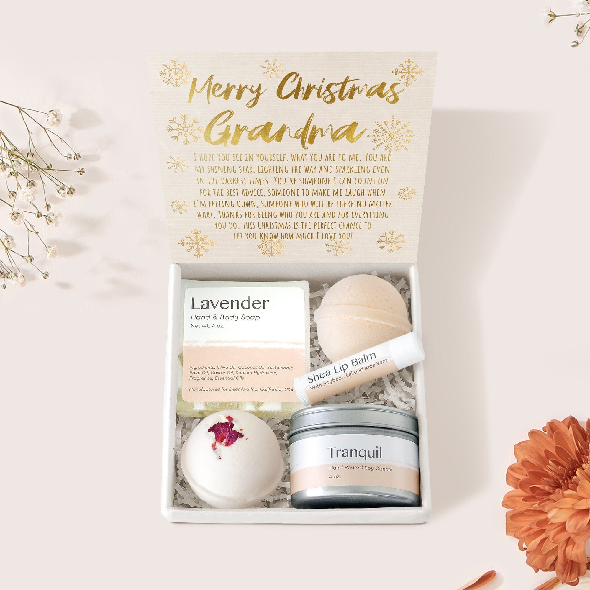 Christmas Gift for Grandmother Spa Gift Box