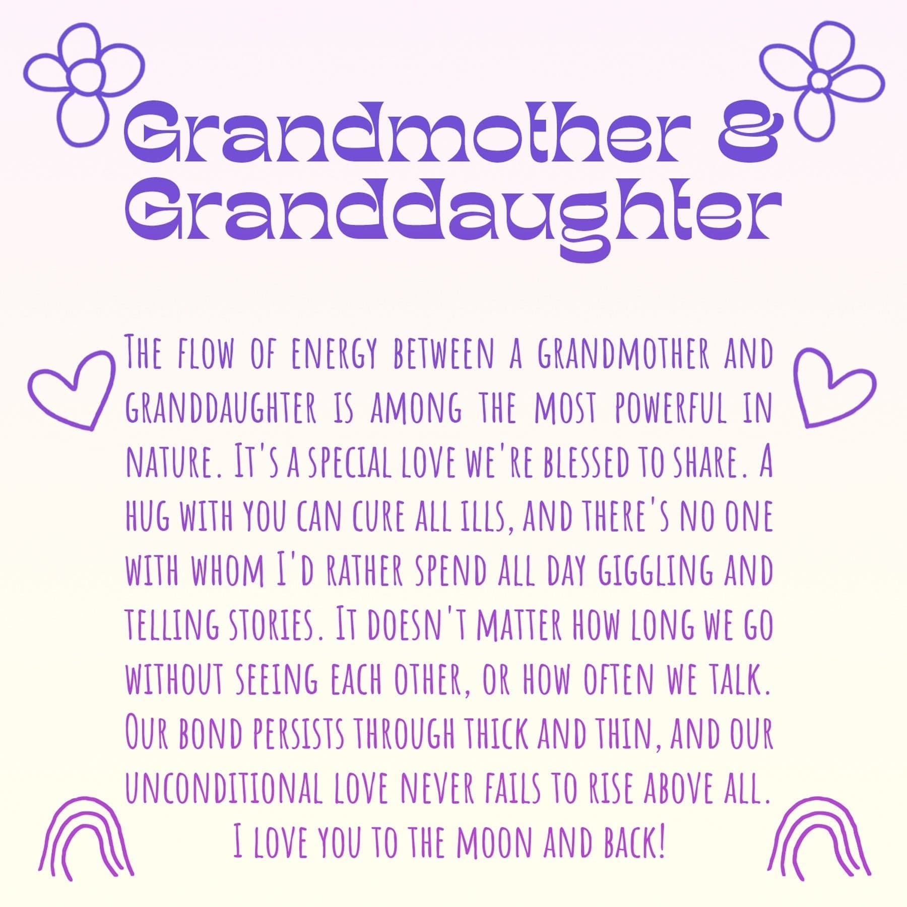Grandmother & Granddaughter Gift Box Set