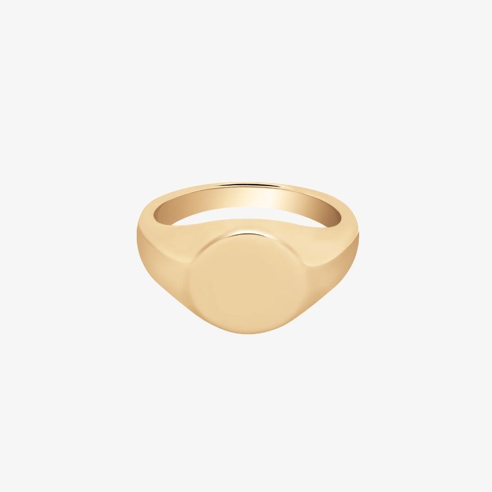Single Initial Signet Ring