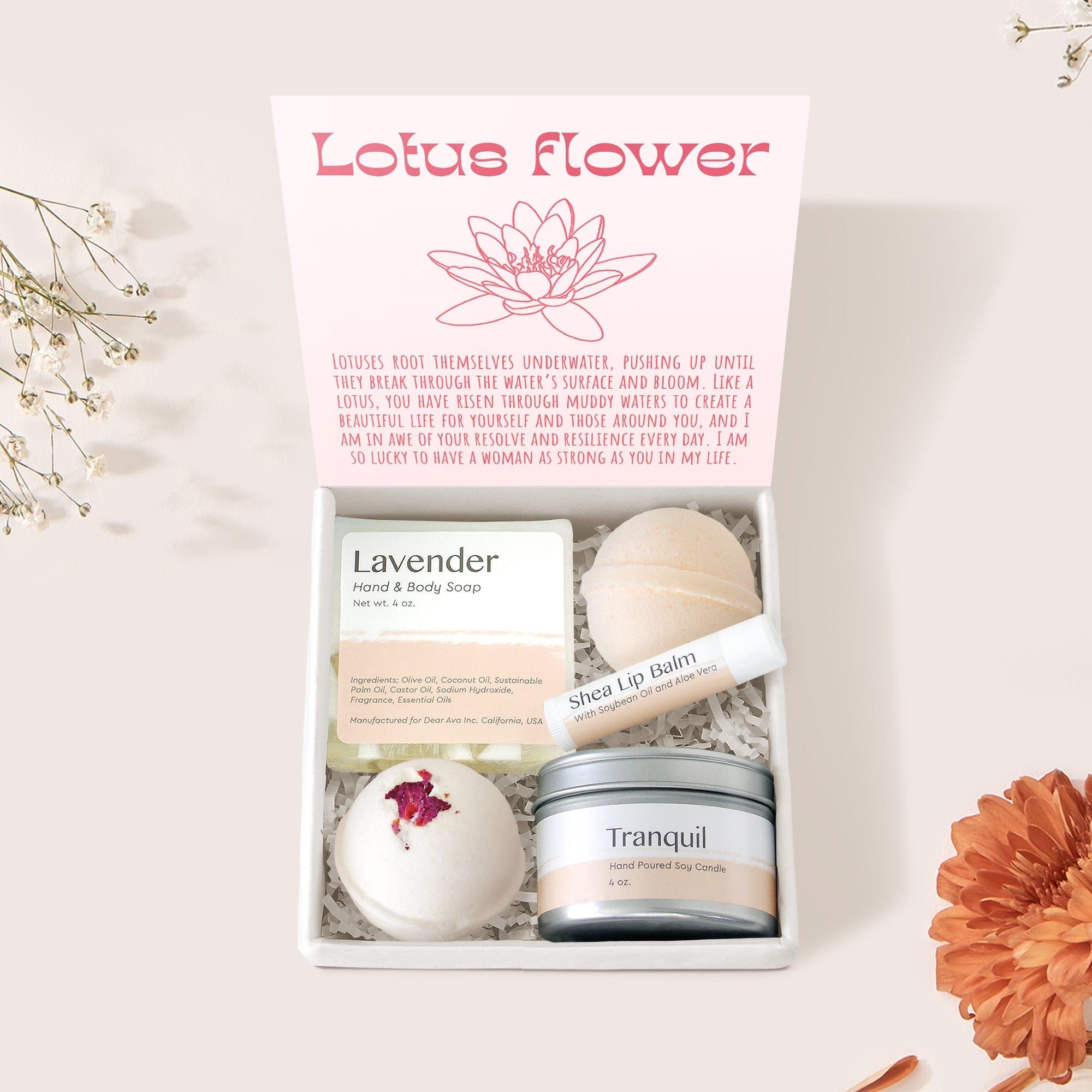 Lotus Spa Gift Box Set