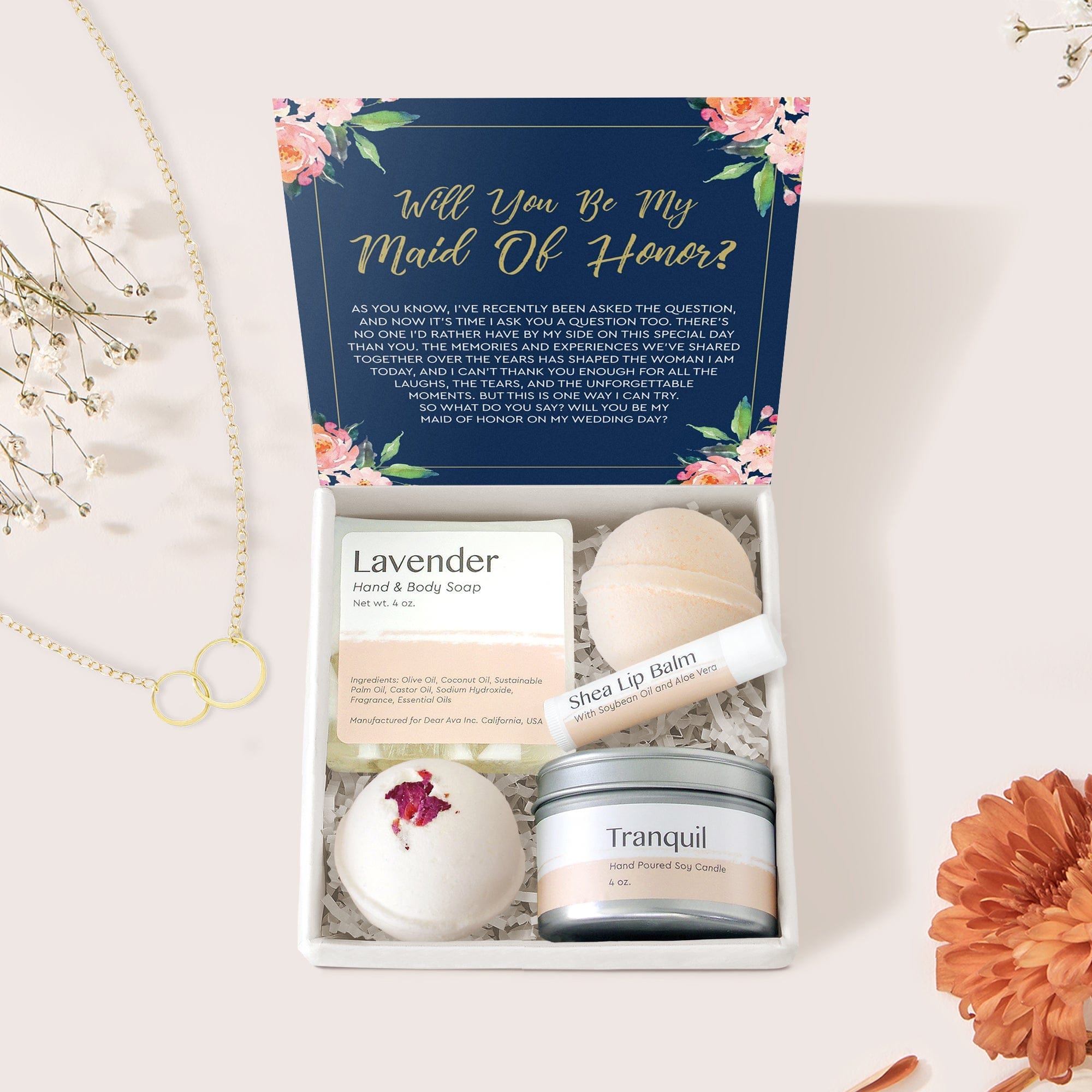 Maid of Honor Spa Gift Box