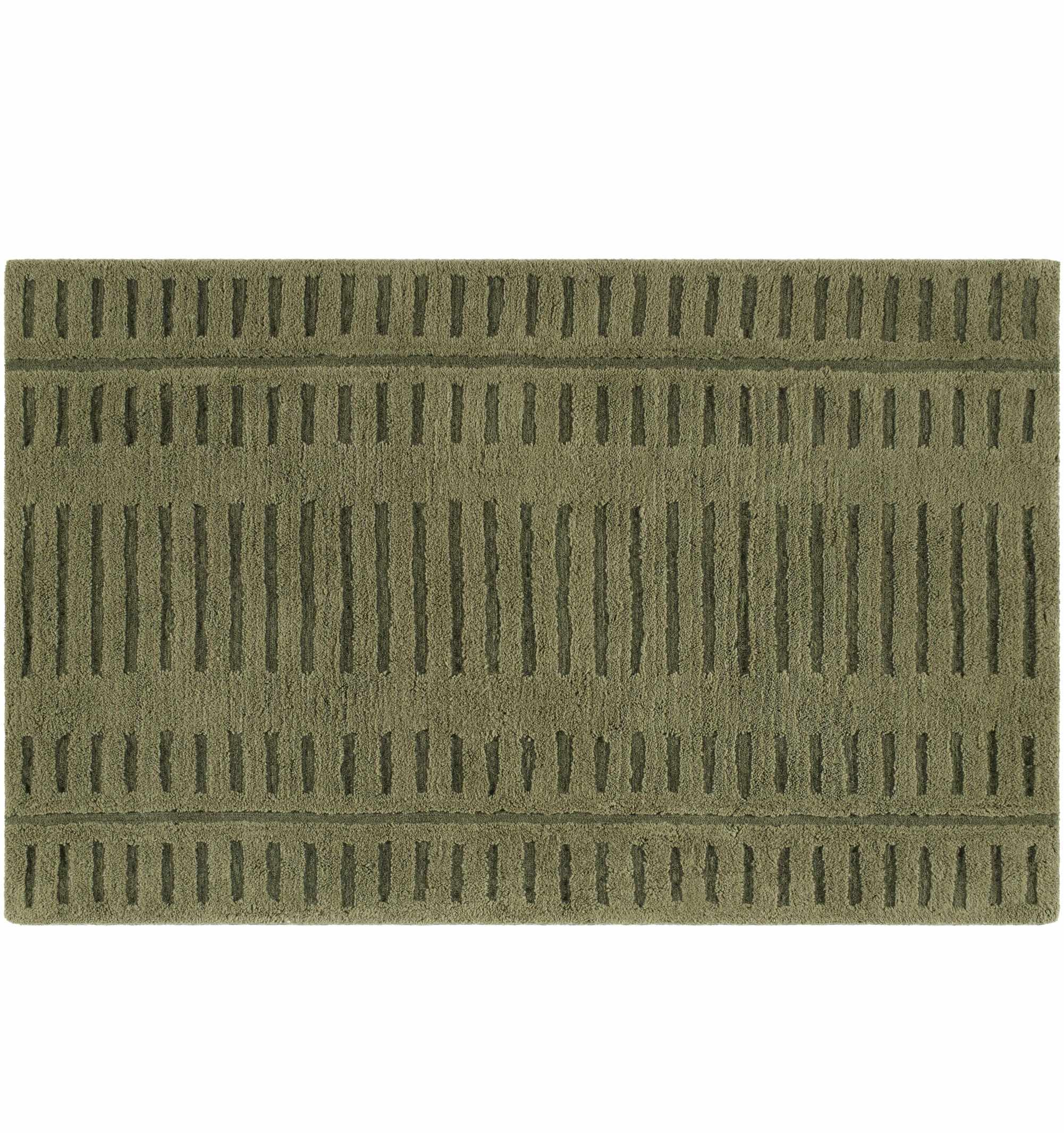 Washable Wool Rug - Green