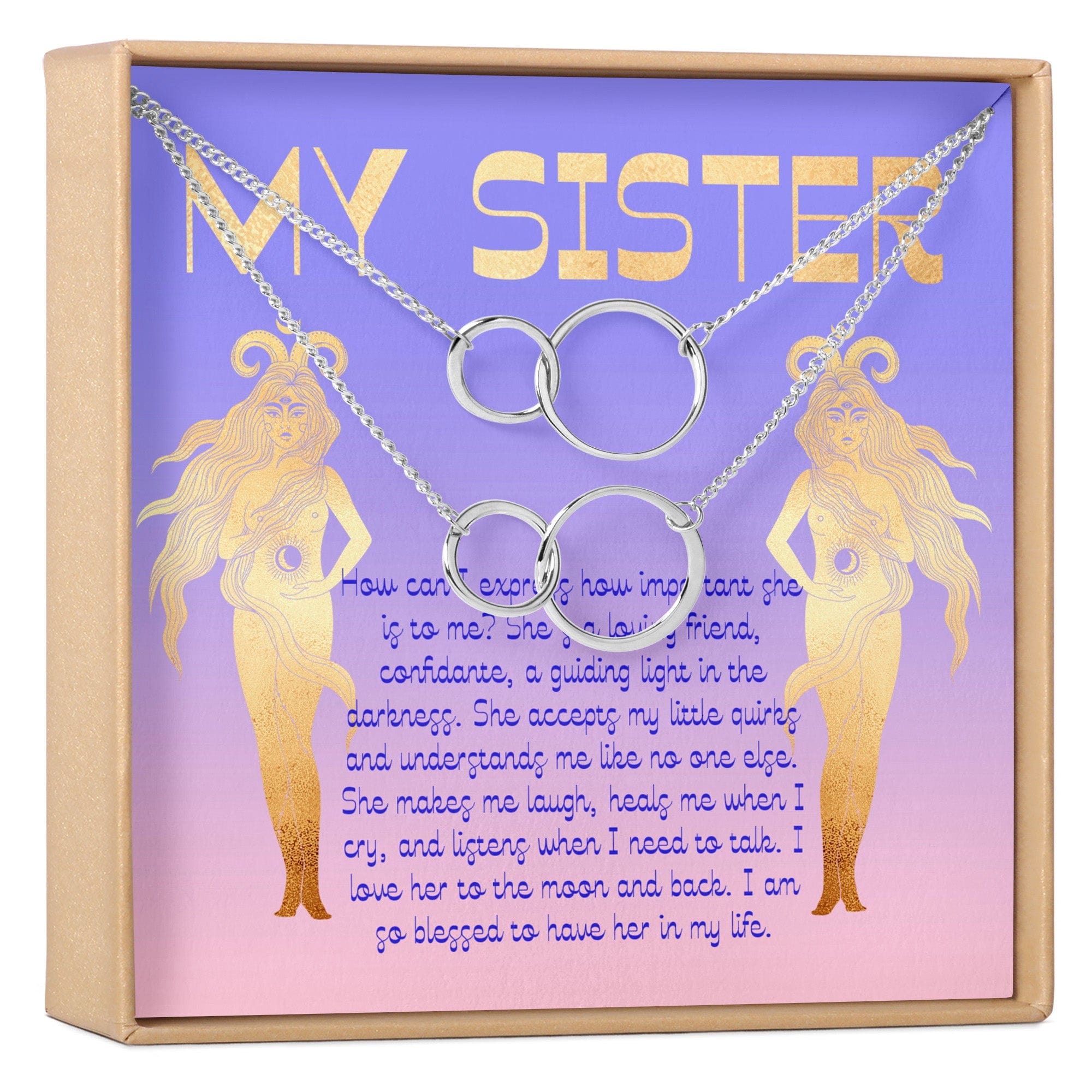 Sister Christmas - Heartfelt Card & Jewelry Gift Set