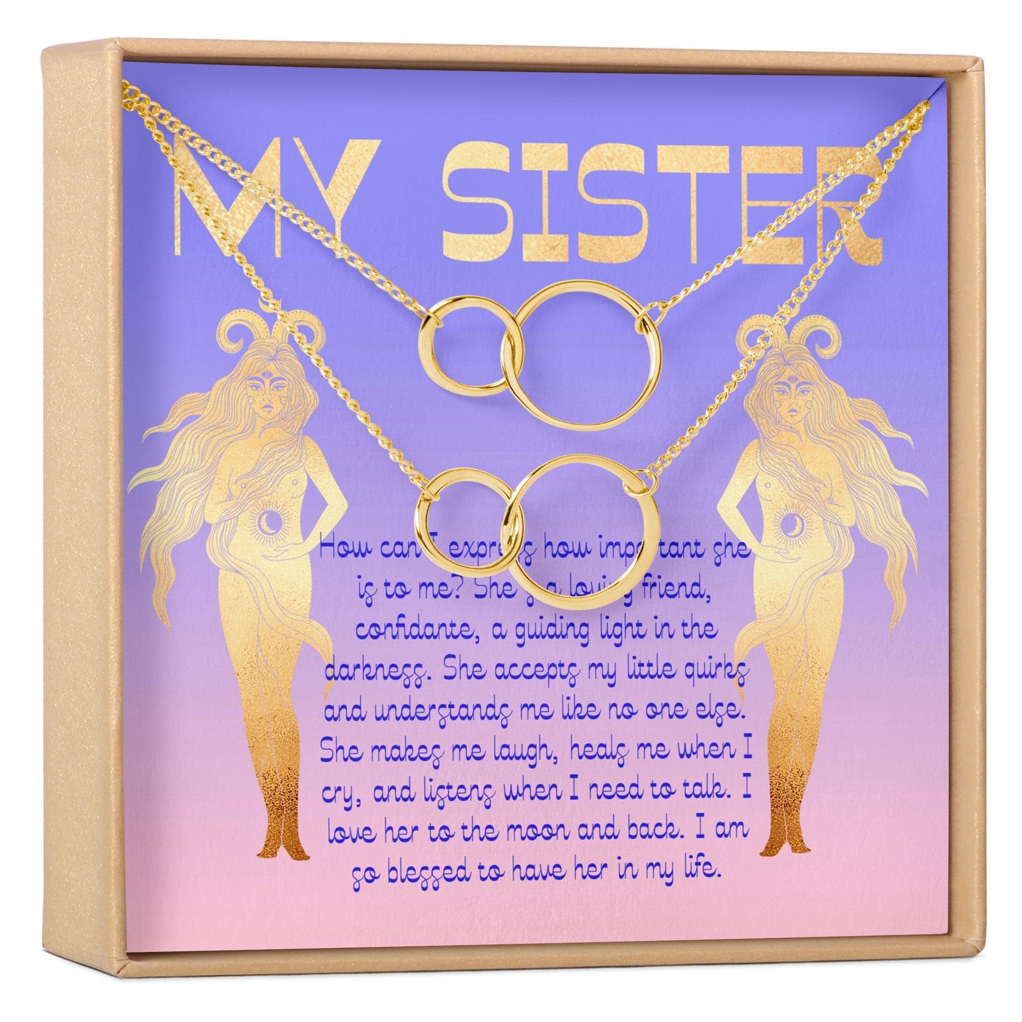 Sister Christmas - Heartfelt Card & Jewelry Gift Set