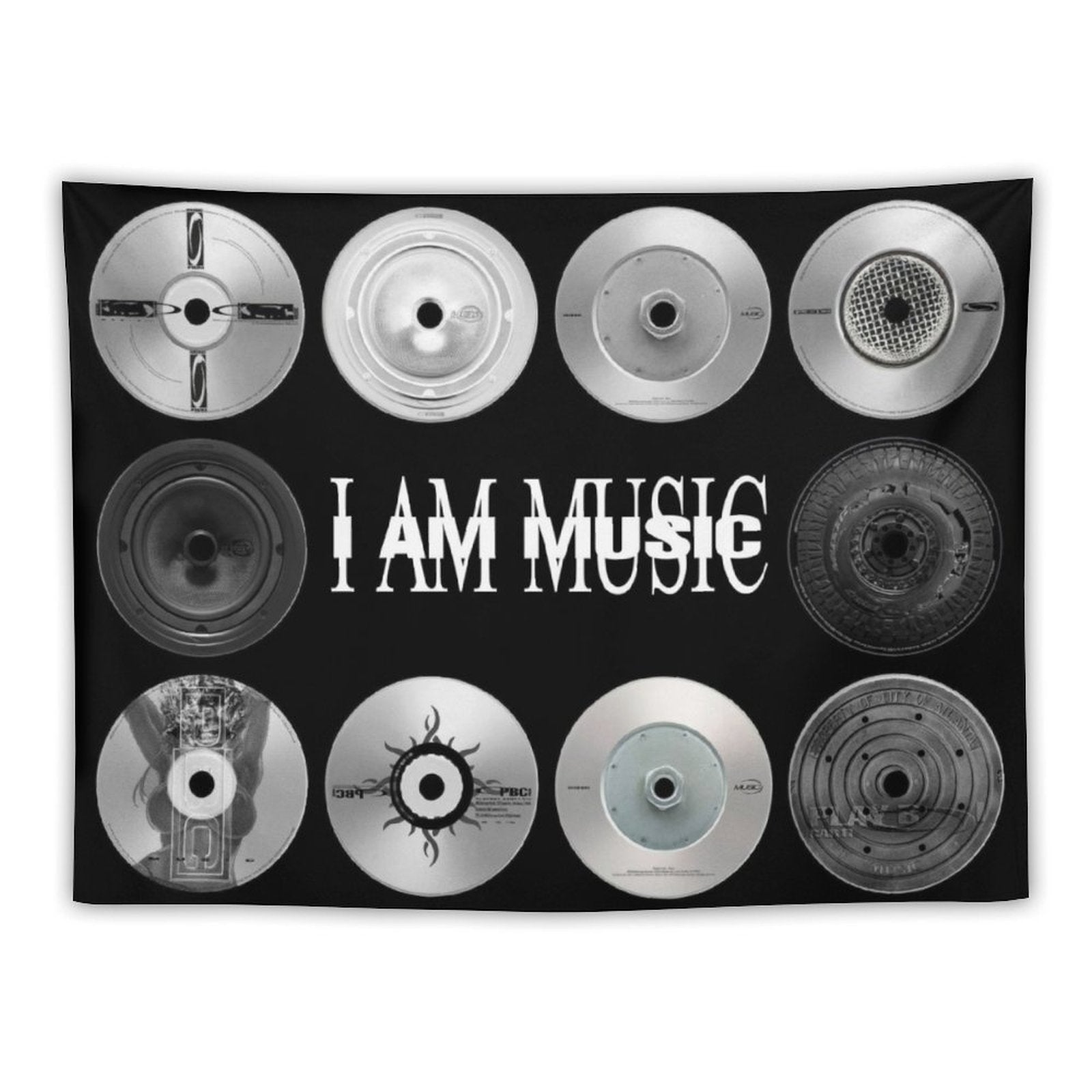 I AM MUSIC Vinyl Tapestry
