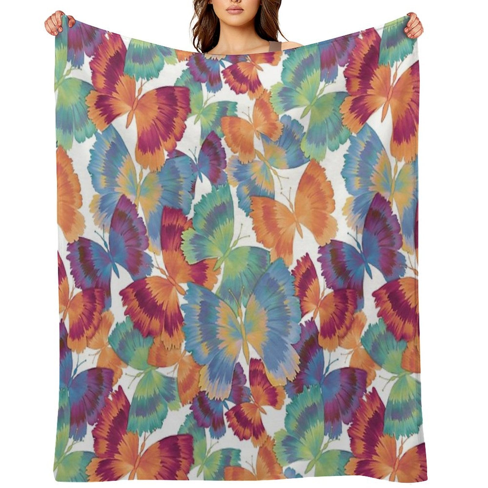 A Swarm of Butterflies Throw Blanket