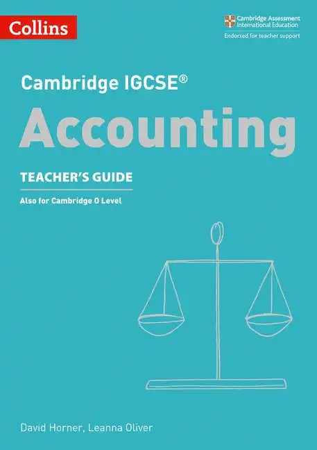 Cambridge Igcse(tm) Accounting Teacher&amp;#39;s Guide - Paperback