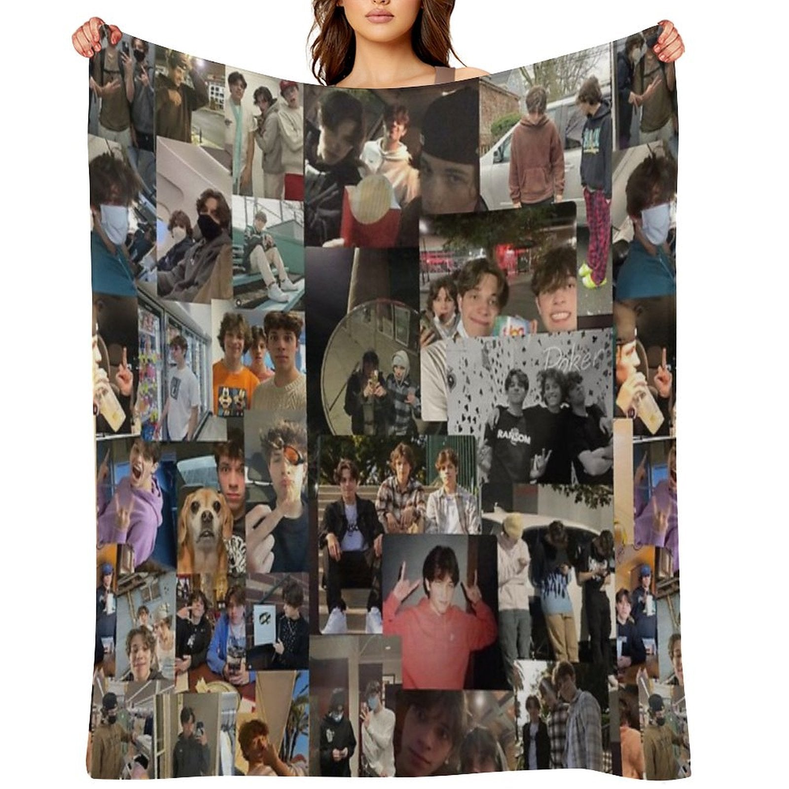 Sturniolo Triplets Cute Collage Throw Blanket