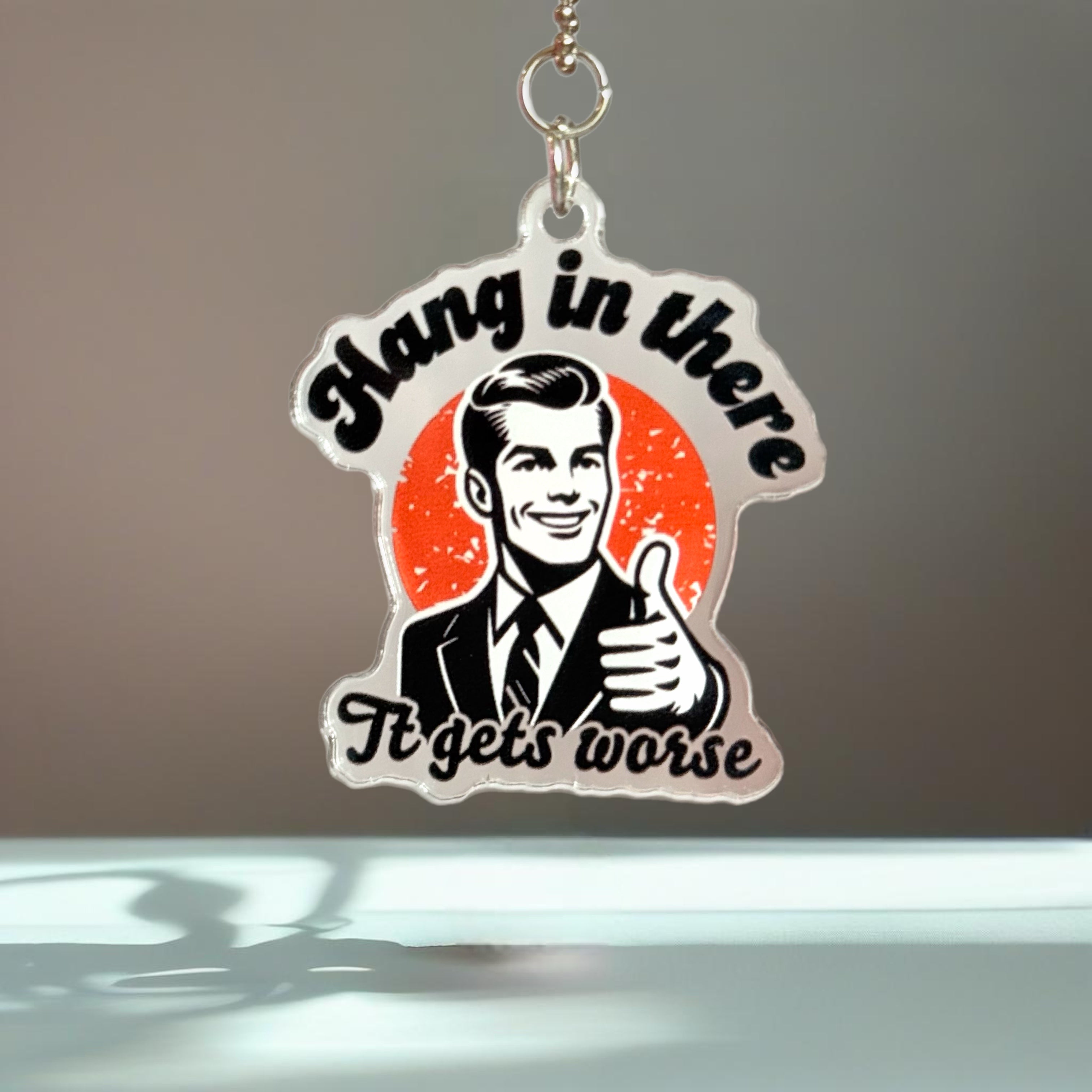 Hang in There Charm - Tumbler Handle Charm
