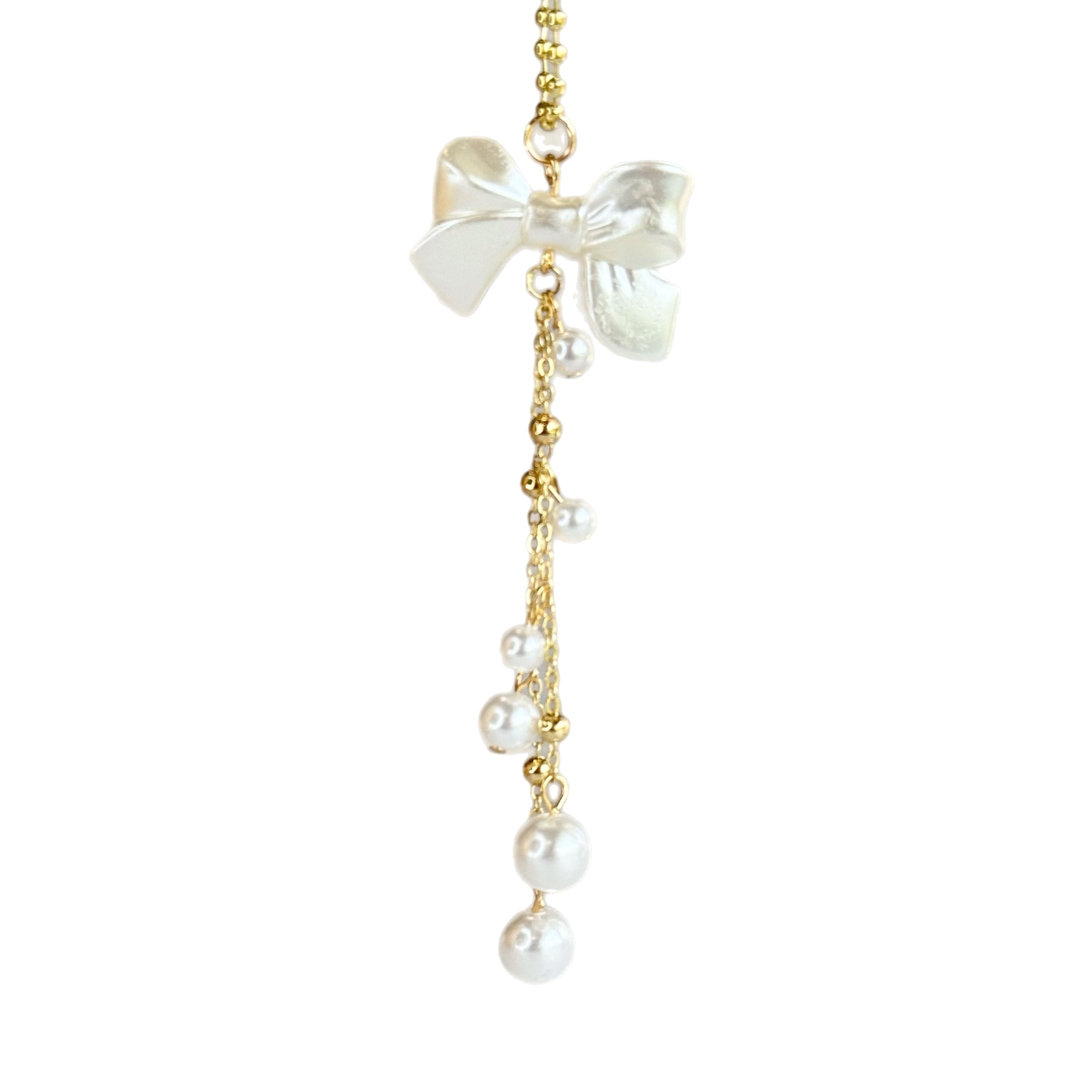 PEARL BOW Charm - Tumbler Handle Charm