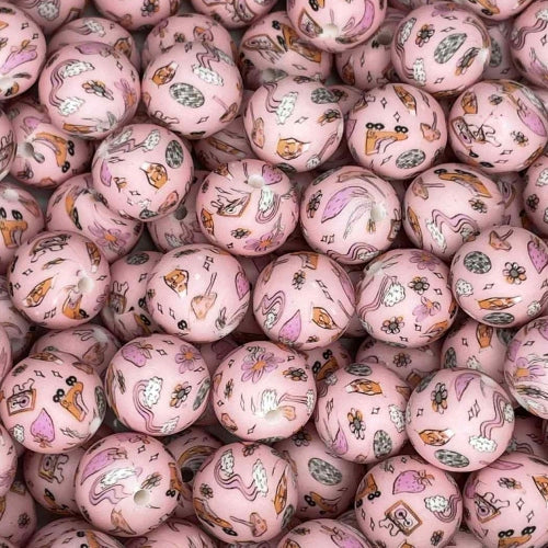 P703 ROLLERSKATES AND RAINBOWS 15MM PRINT (1ct)