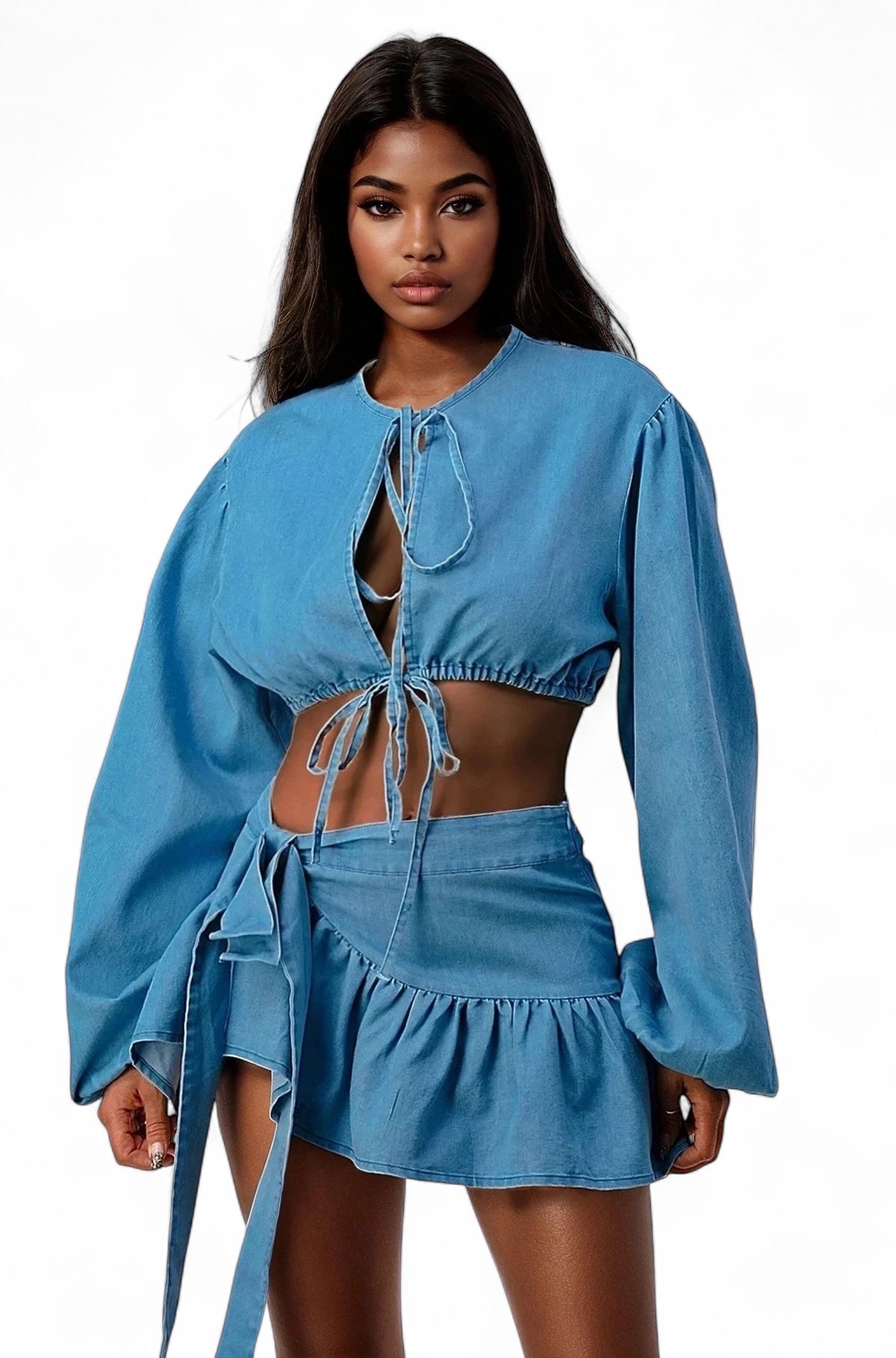 Denim Dreams Two-Piece Set