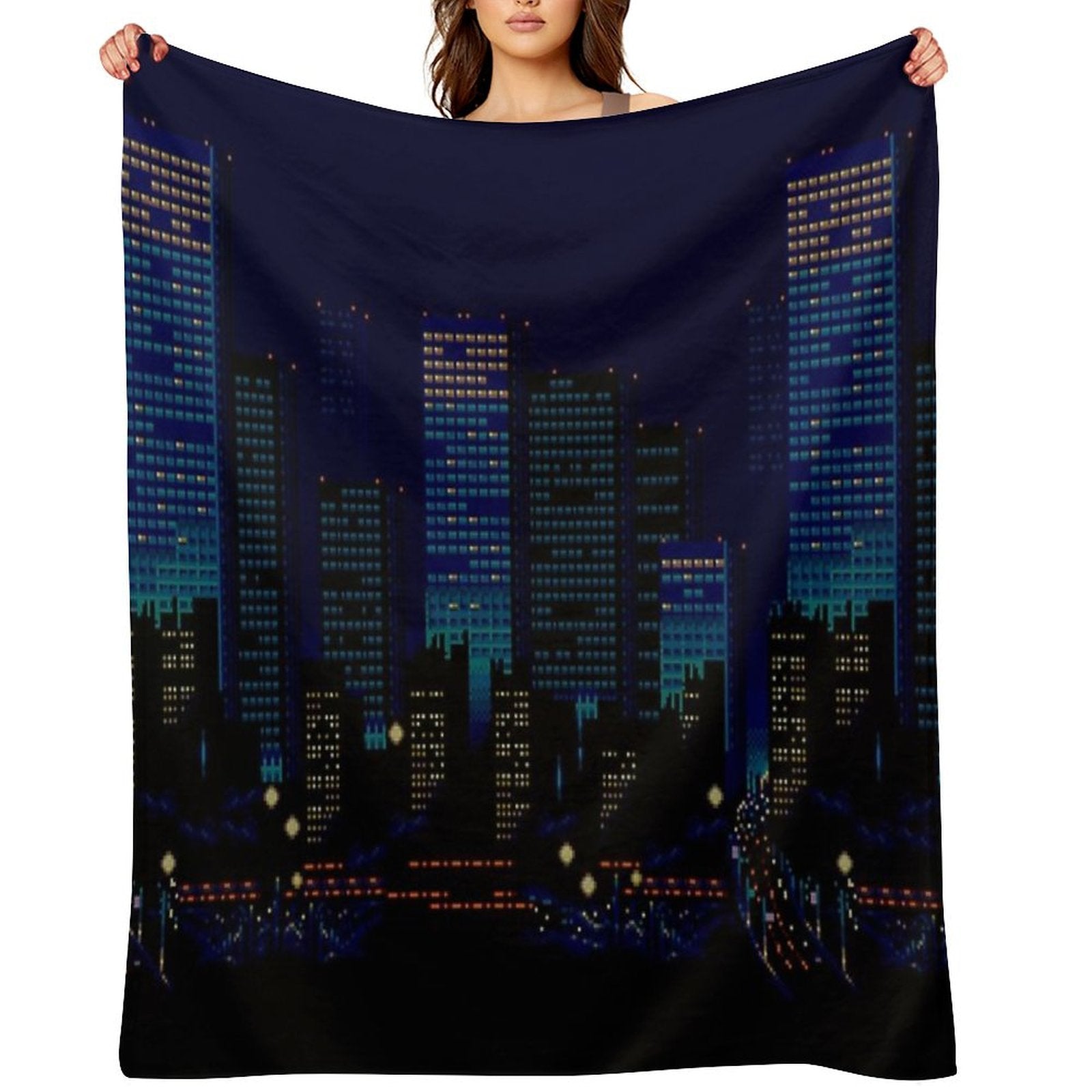 Streets of Rage 16-Bit City Throw Blanket