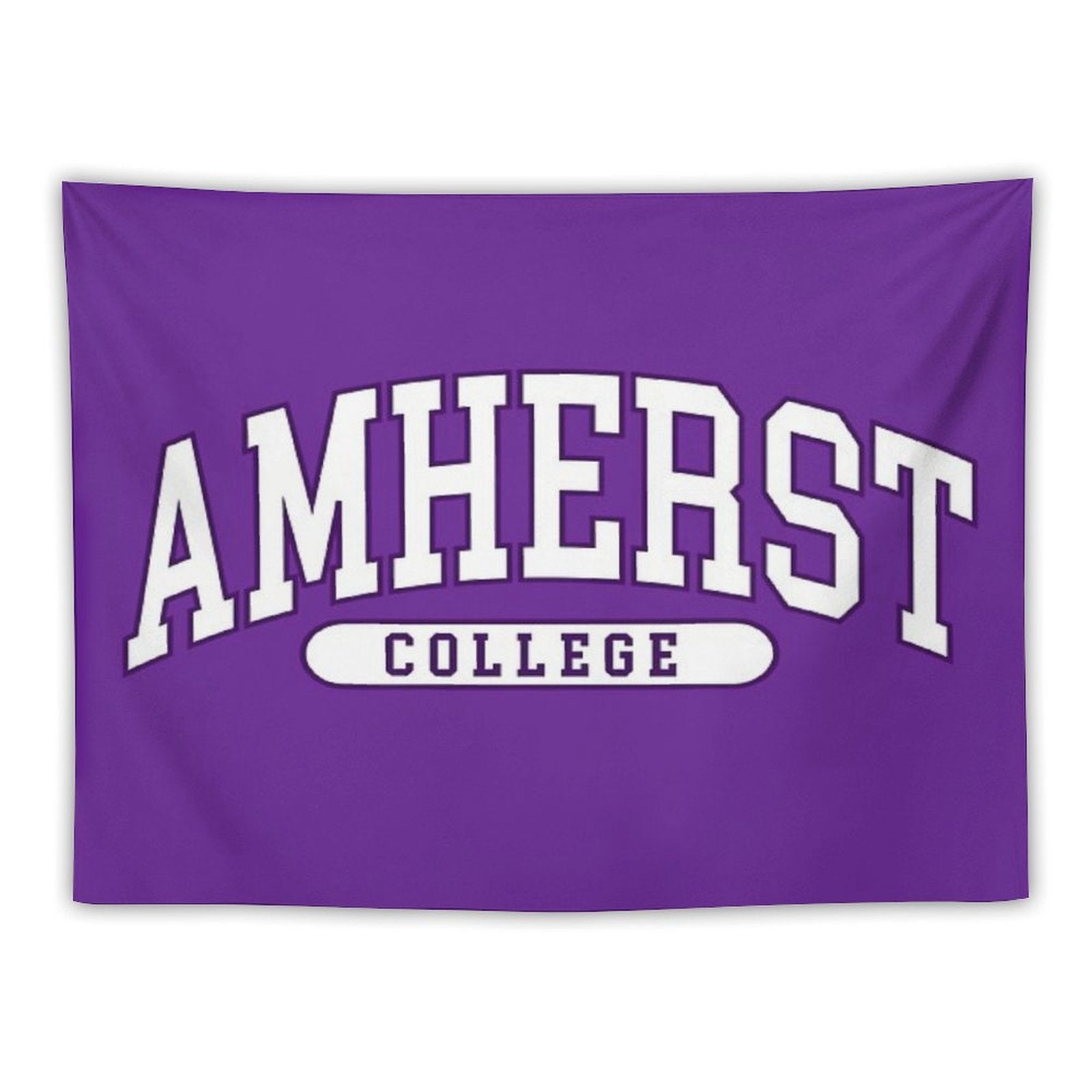 Amherst - College Font Curved Tapestry