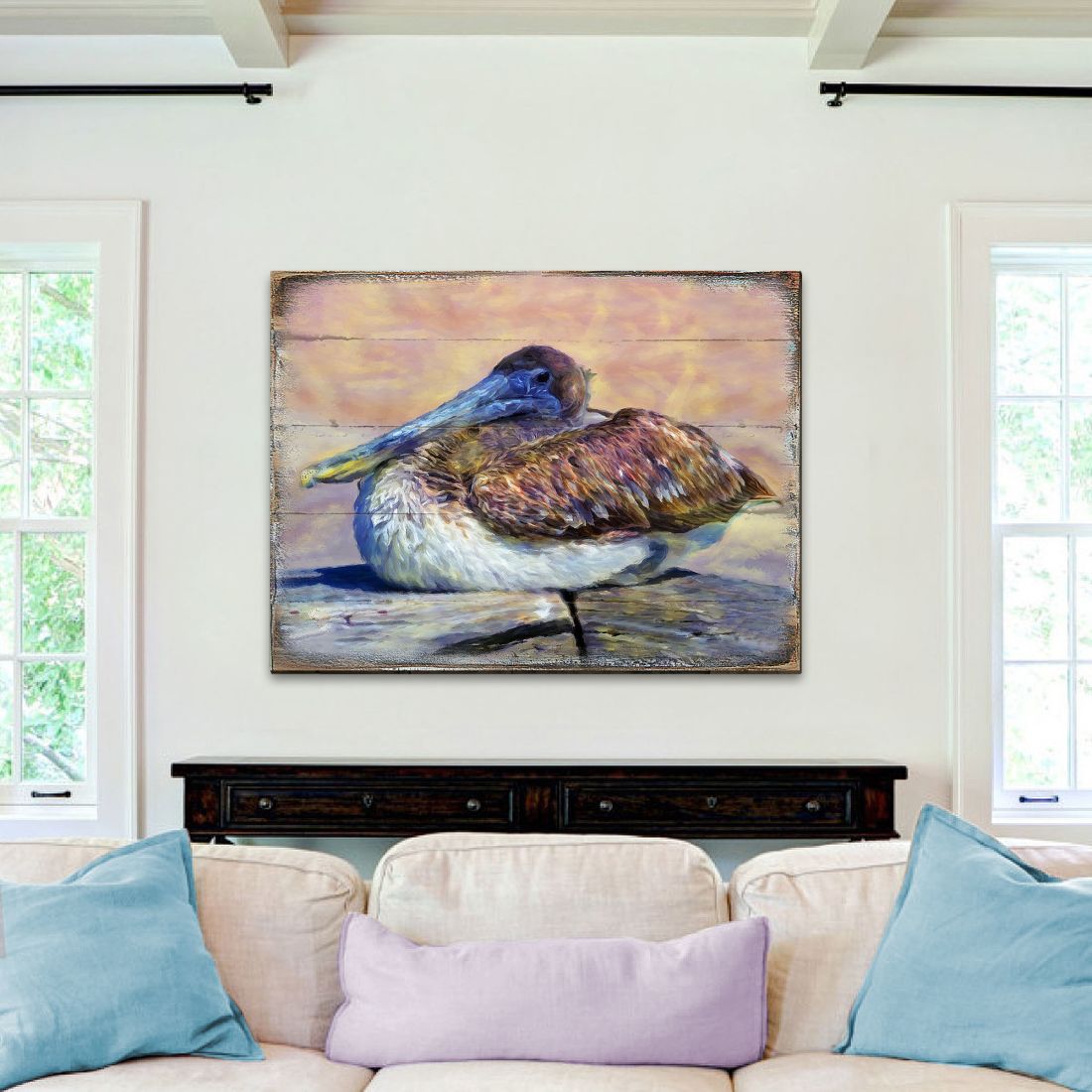 Sowell Seagal Wooden Coastal Wall Art by Nature Wonders - Coastal Sea-Life Decor - 95326B