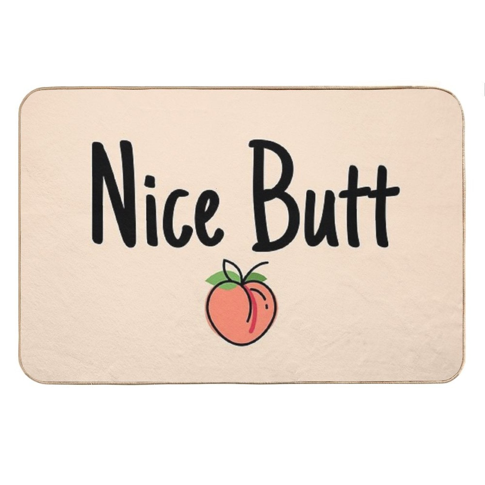 Nice Butt Peach Themed Bathroom Sets Bath Mat