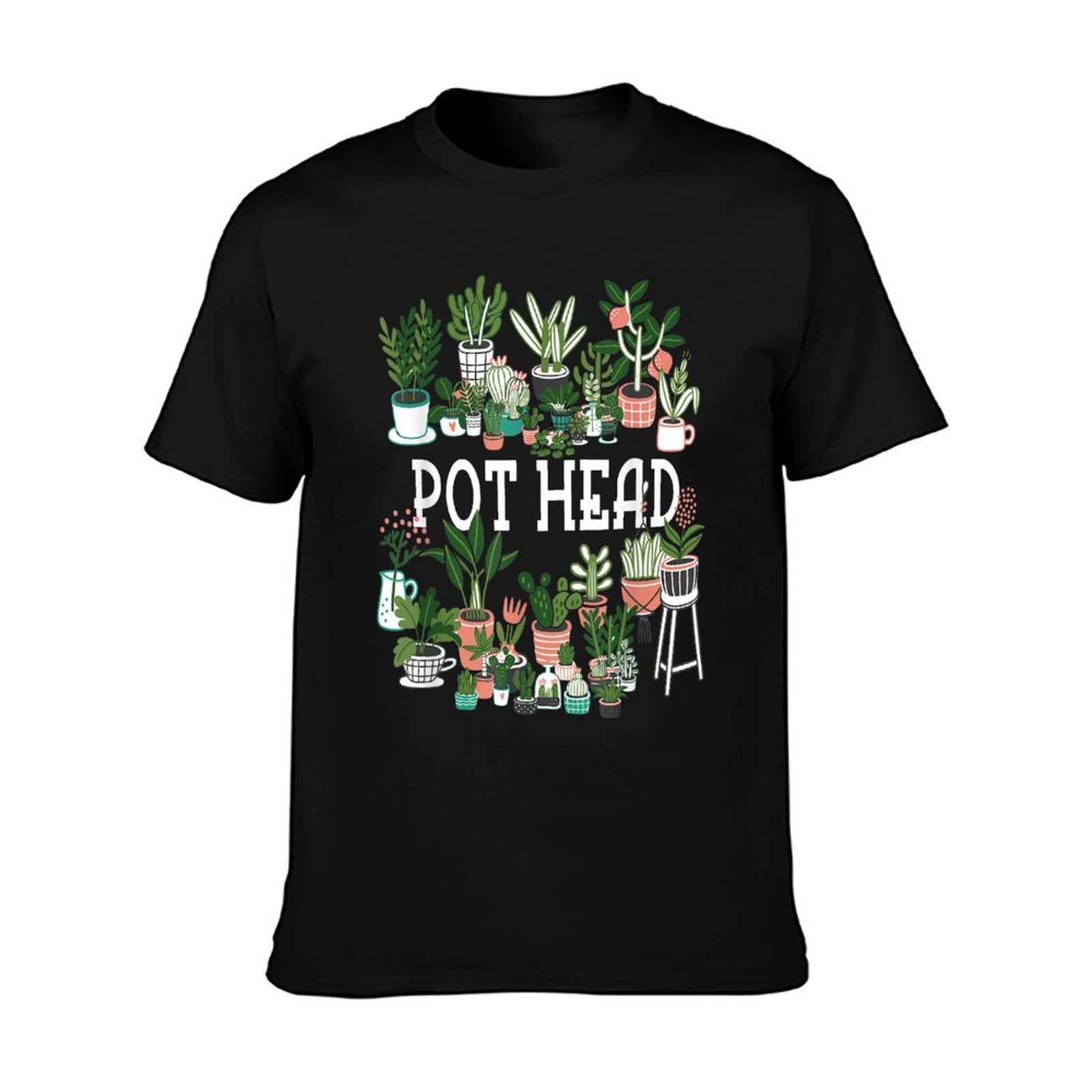 Plant Lover And Gardener Pot Head Succulent T-Shirt
