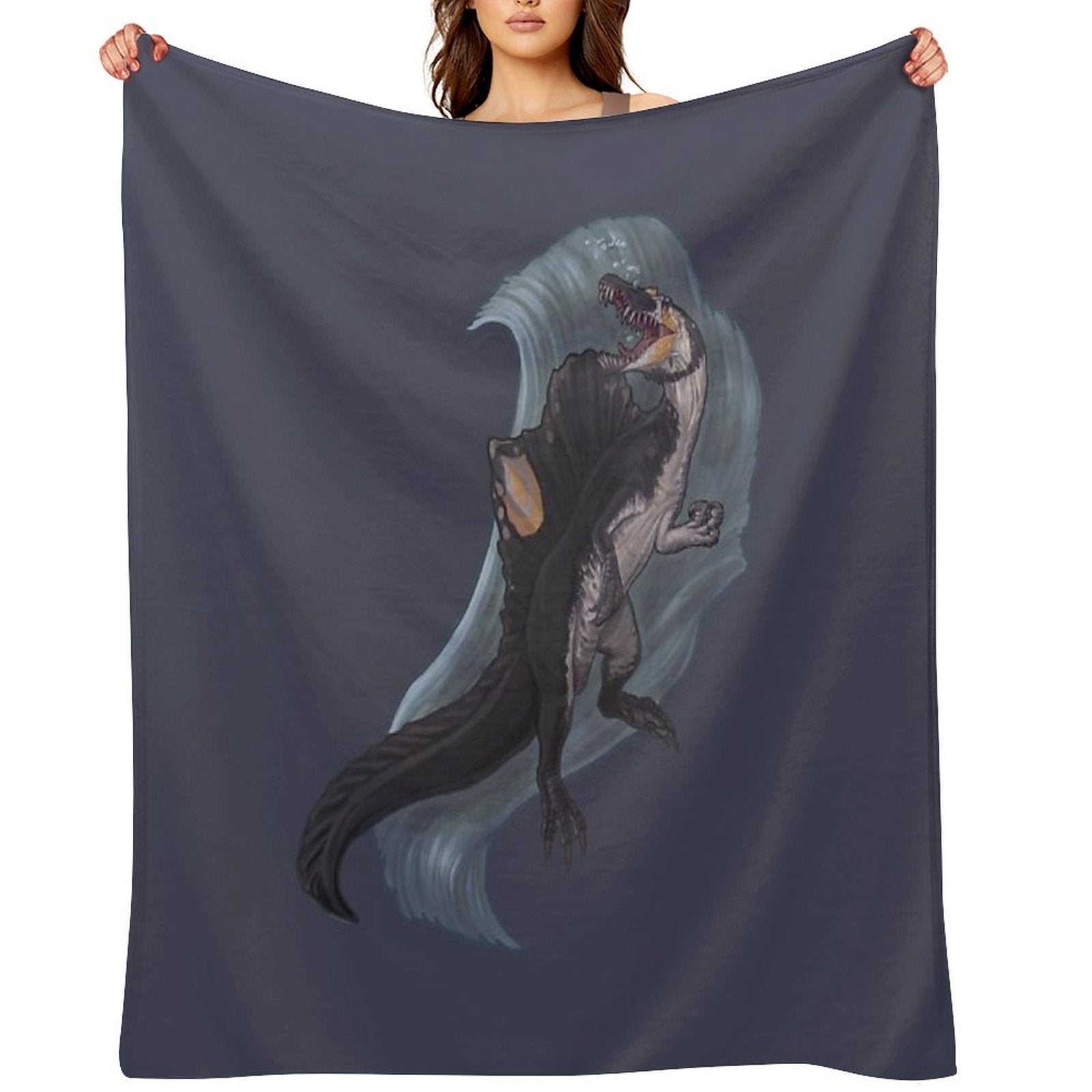 Spinosaurus Aegyptiacus Throw Blanket