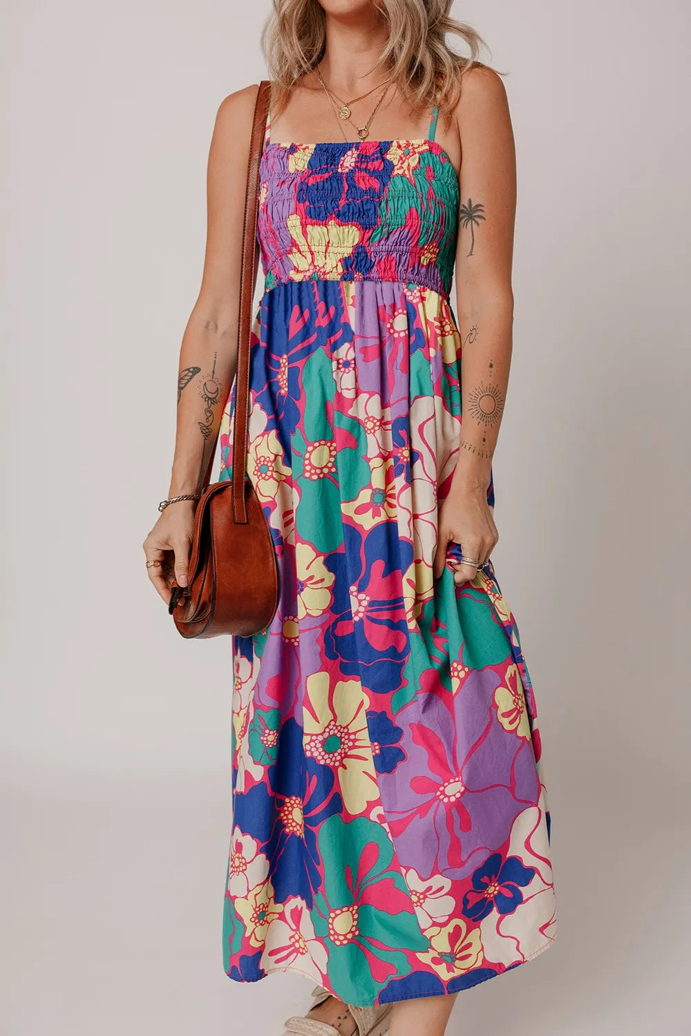 Good Vibes &amp;amp; Garden Blooms Maxi Dress