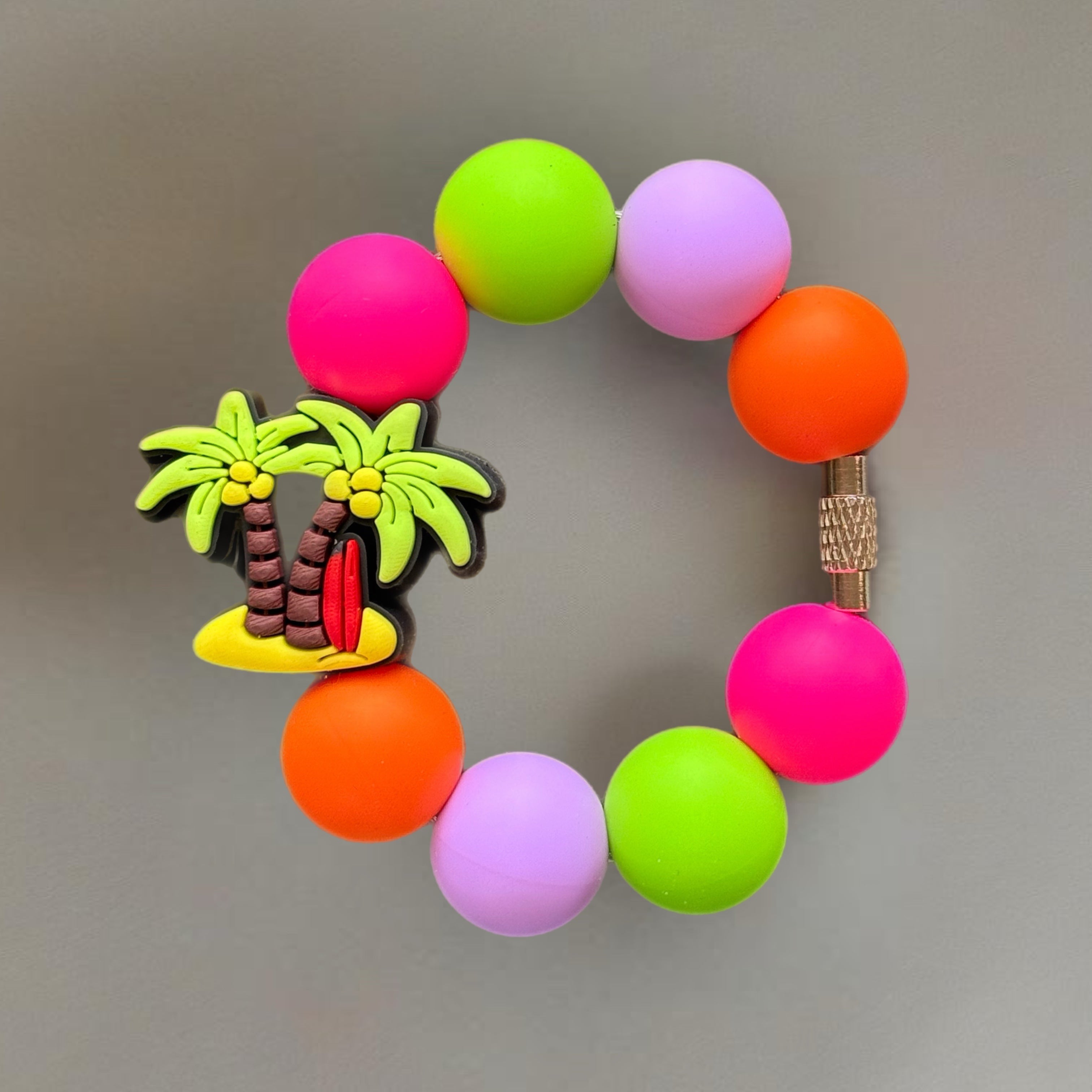 Tropical Vibes Handle Bracelet - Tumbler Handle Charm