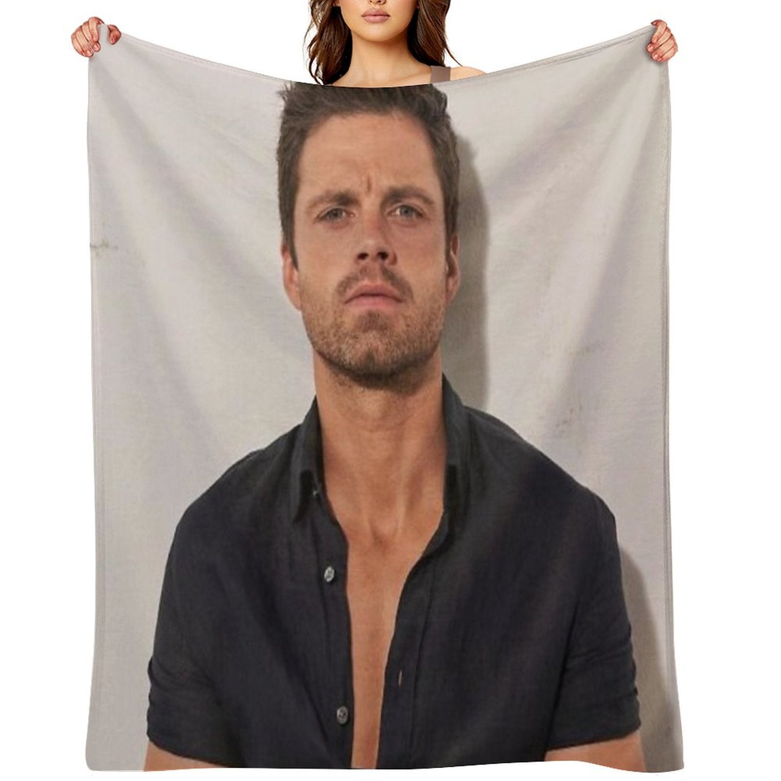 Stan in Black Shirt Throw Blanket