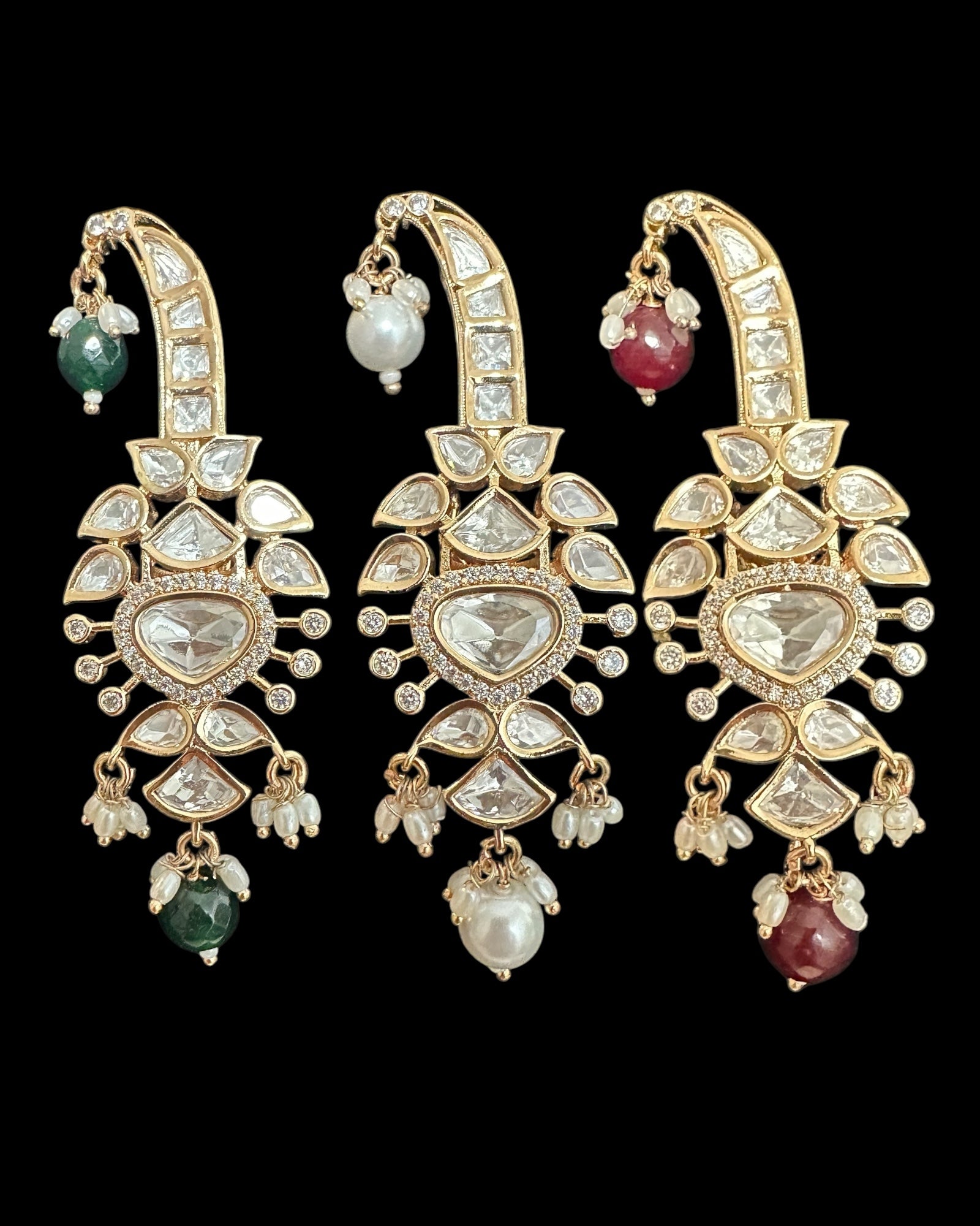 Polki sarpech / turban accessory / brooch ( READY TO SHIP )