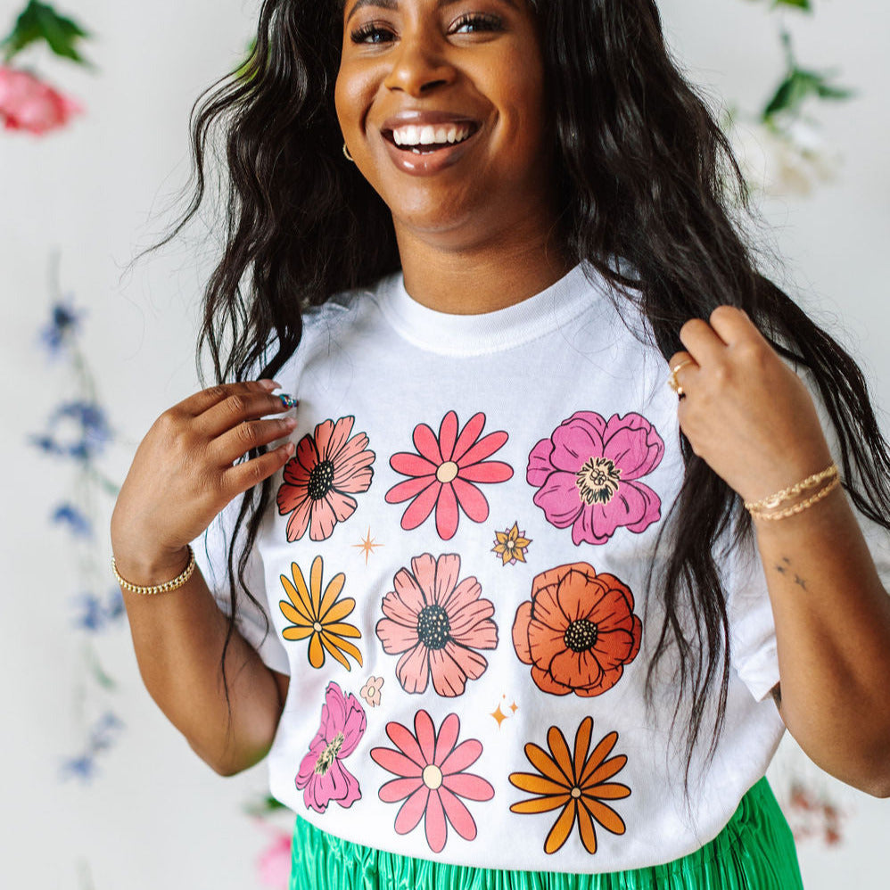 3x3 Spring Flowers - Unisex Tee