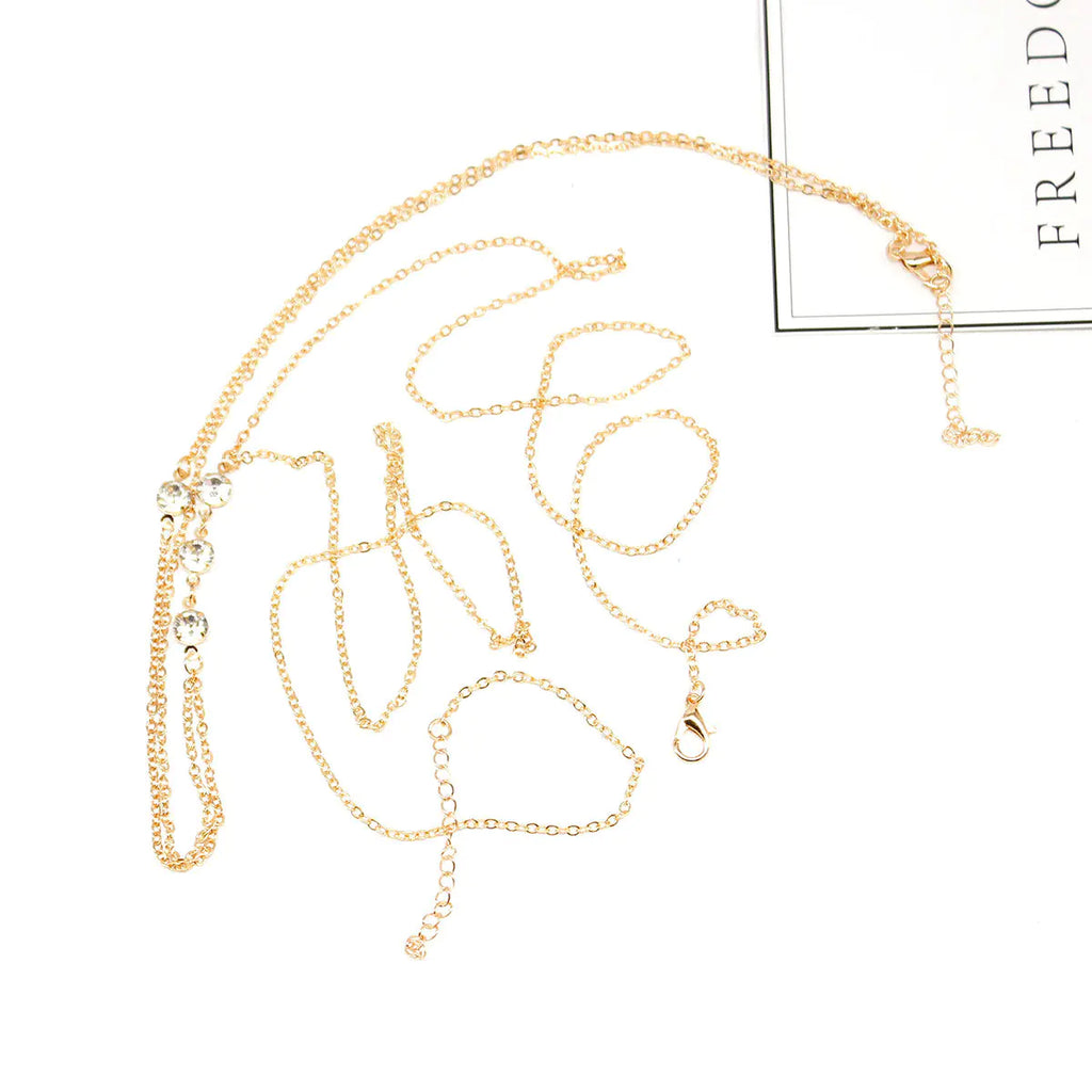 Style Loft Collection White Crystal Body Necklace