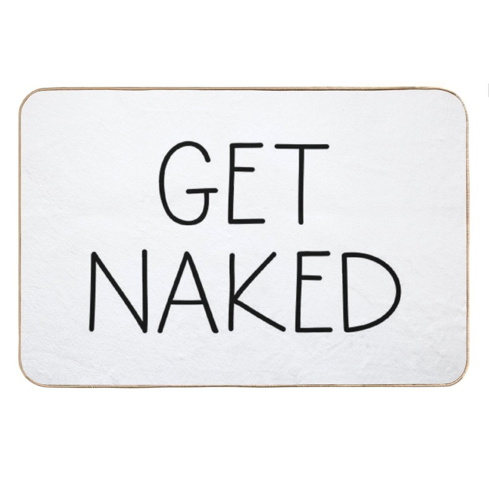 Get Naked White Bath Mat
