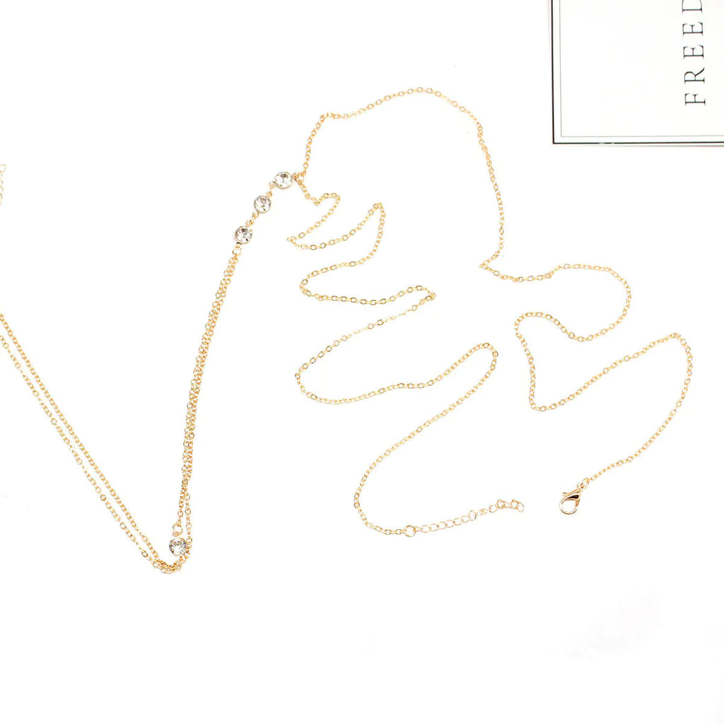 Style Loft Collection White Crystal Body Necklace