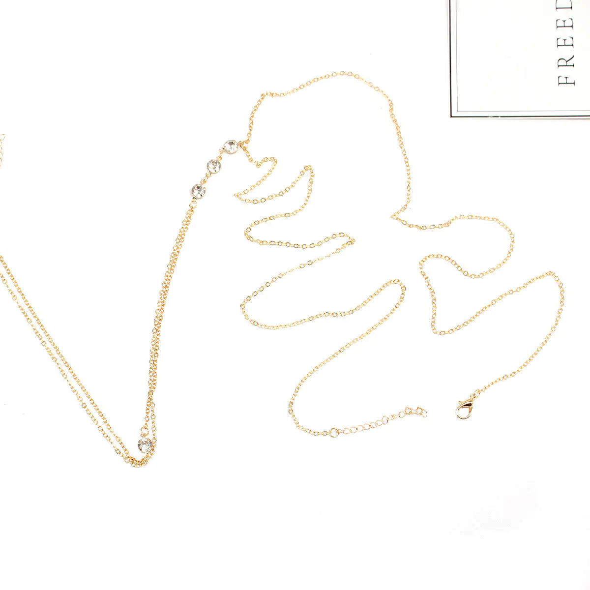 Style Loft Collection White Crystal Body Necklace