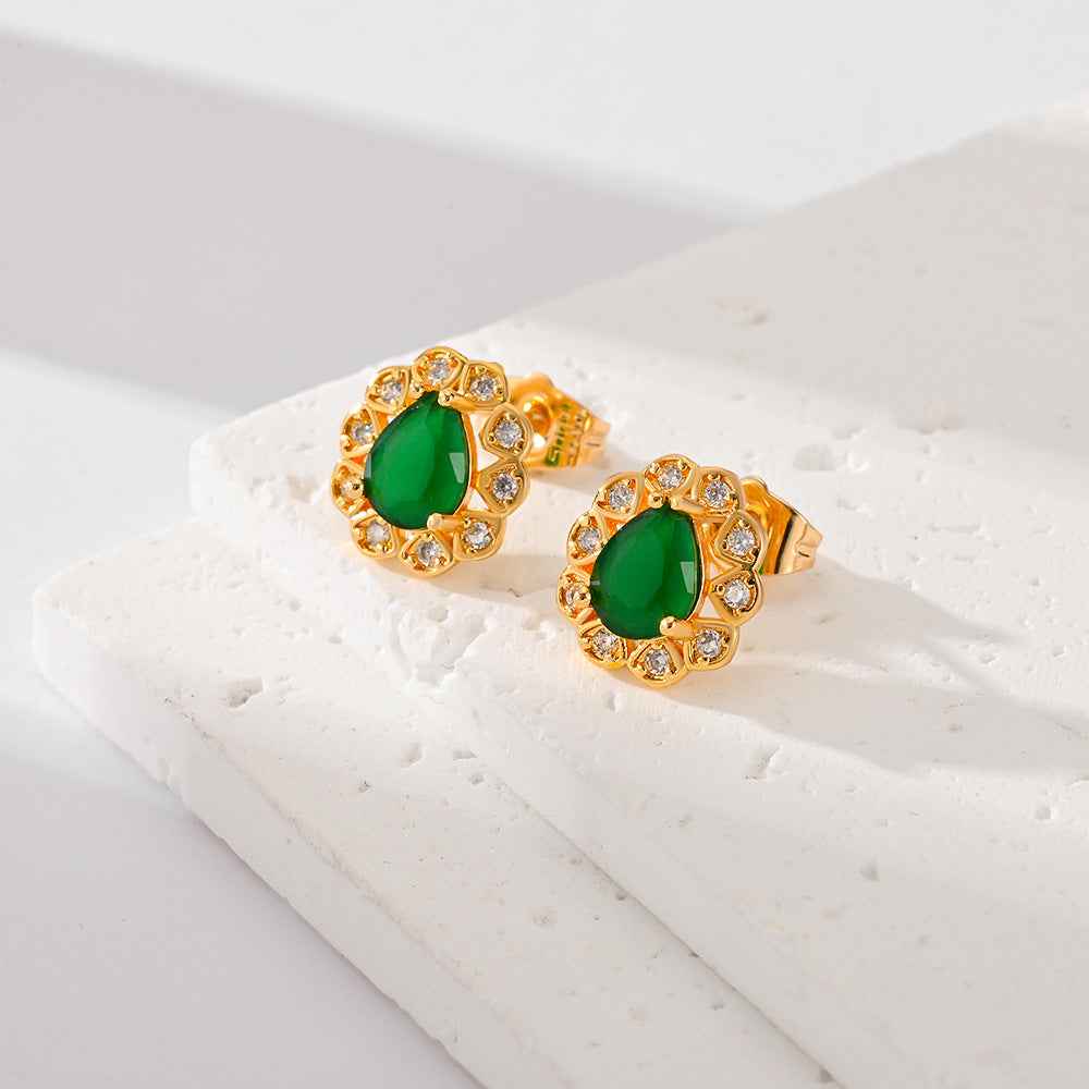 Fashion Multi-Color Zircon Earrings for Women - Stylish Accessories
