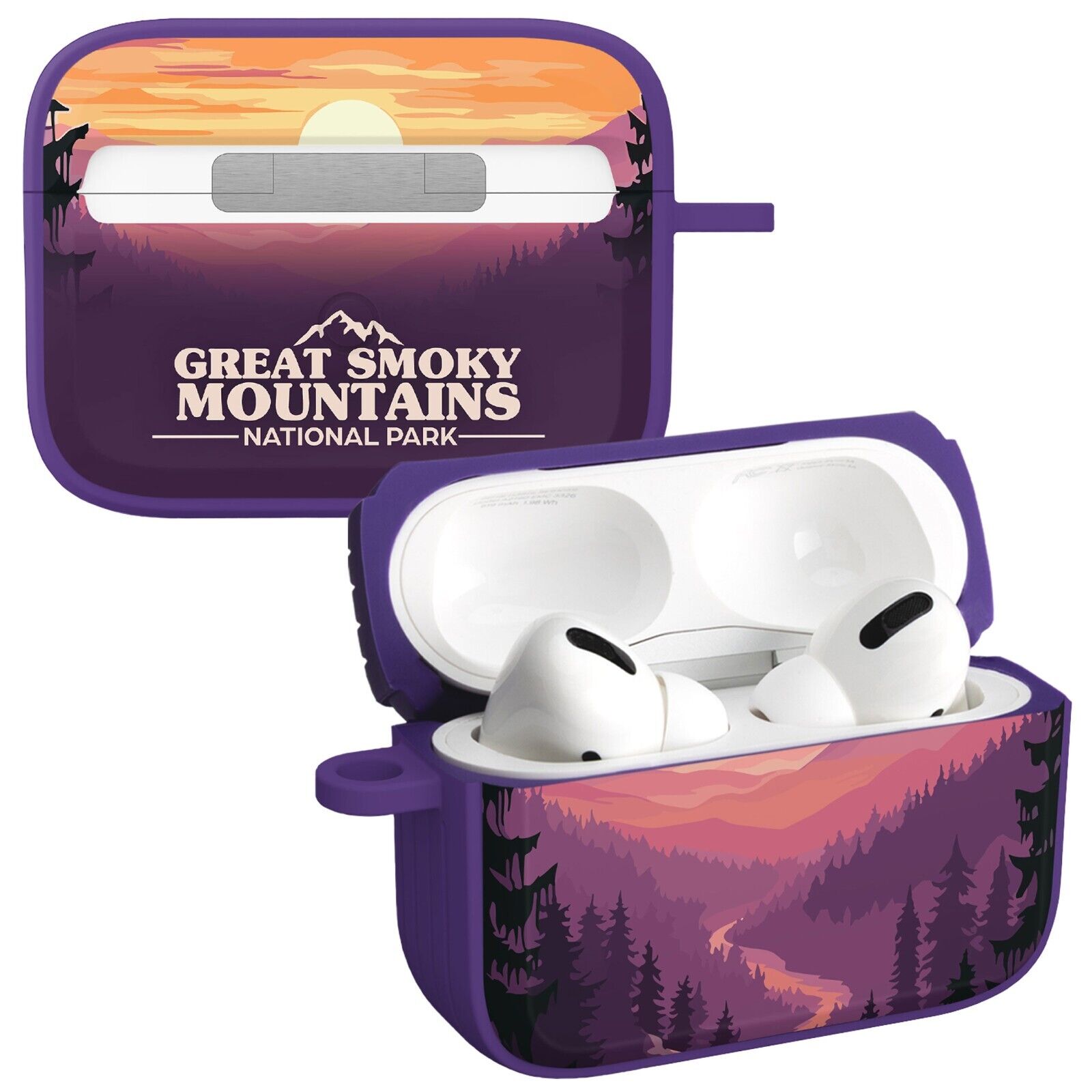 National Parks Great Smoky Mountains HDX Apple Airpods Pro 1 &amp;amp; 2 Case Cover