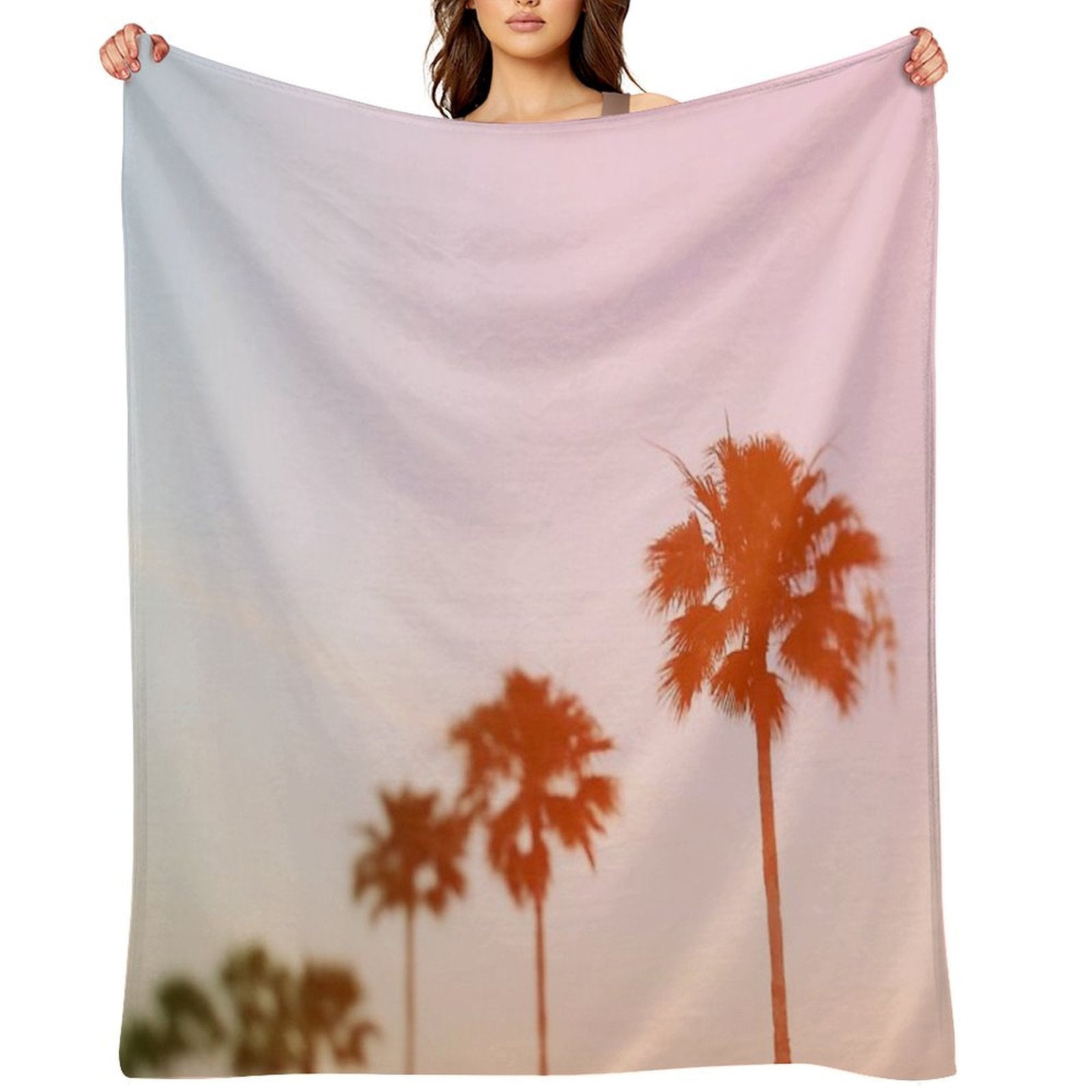 Summer Palms Throw Blanket