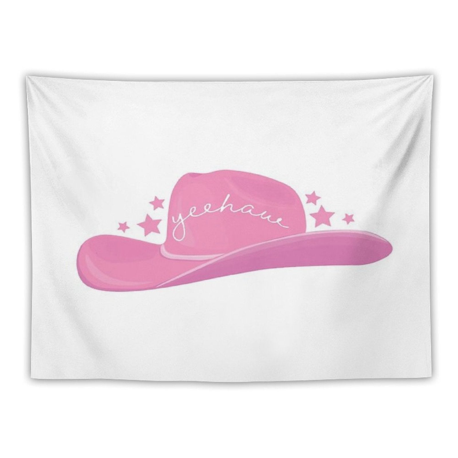 Pink Cowboy Hat Tapestry